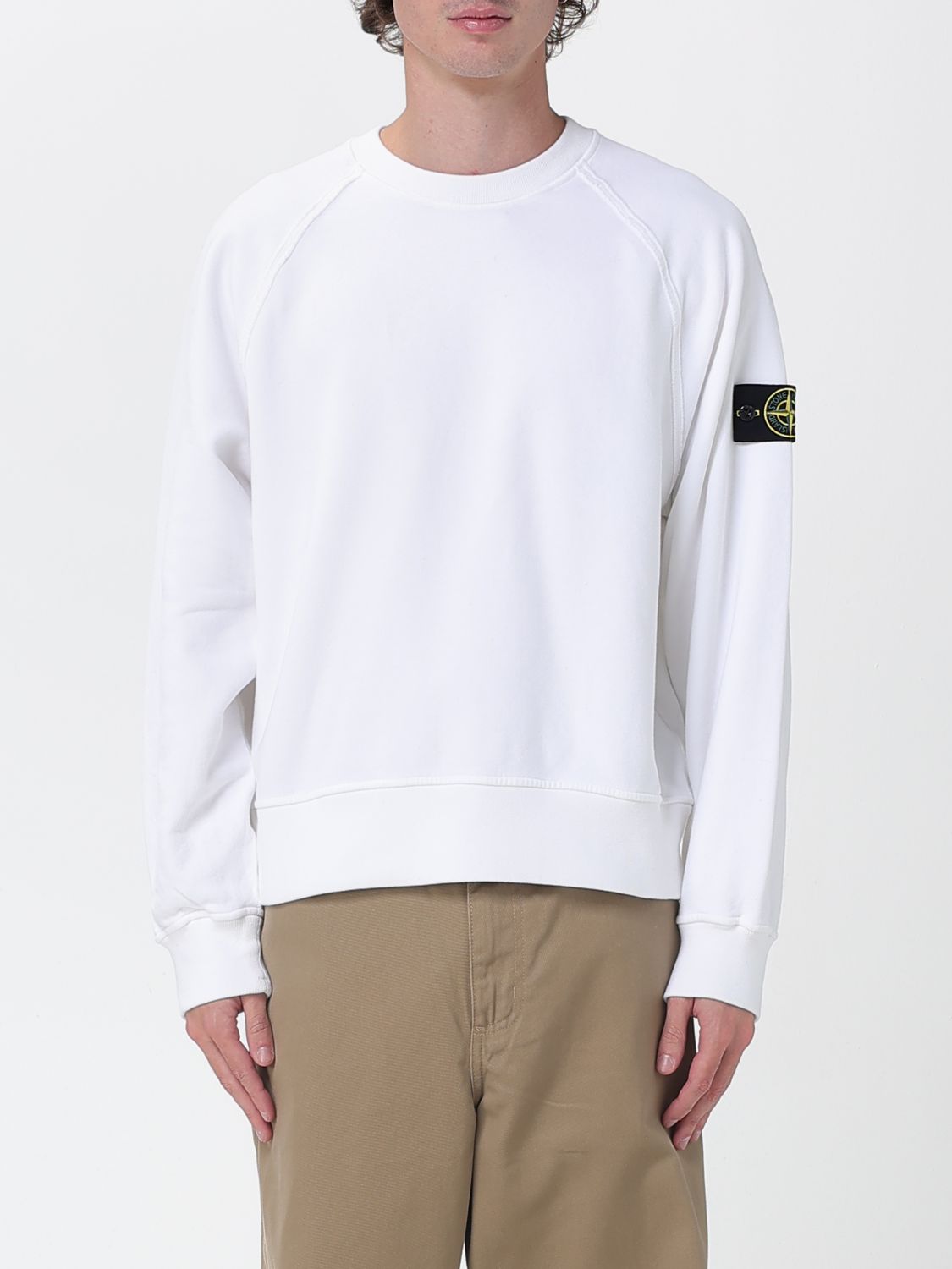 Stone Island Sweatshirt Men Color White In White