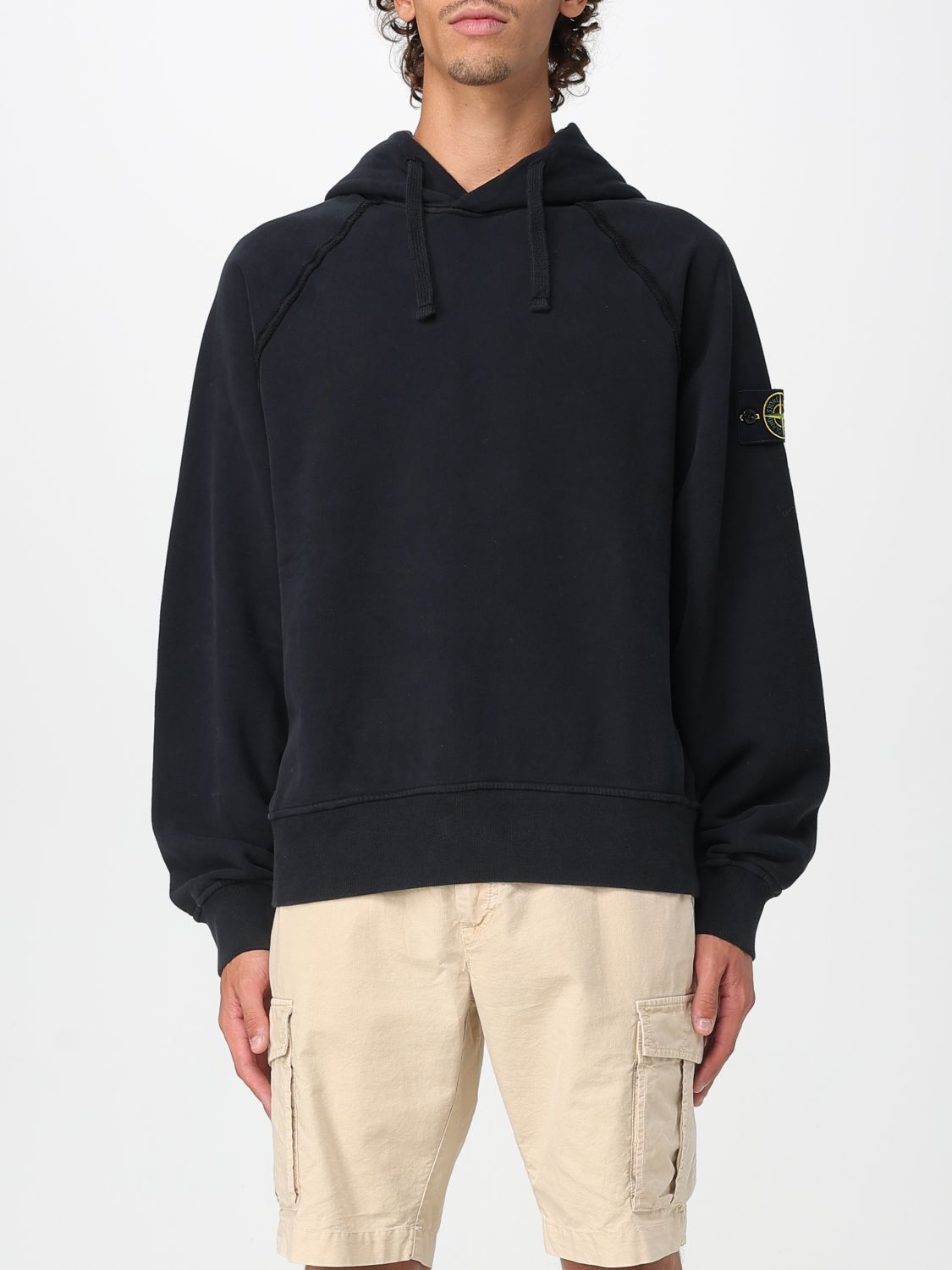 Stone Island Sweatshirt Men Color Black In Black