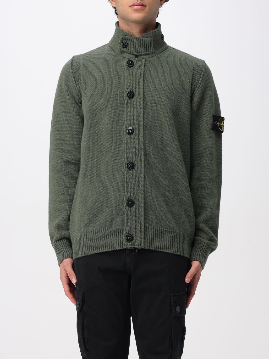 Stone Island Sweater Men Color Green In Green