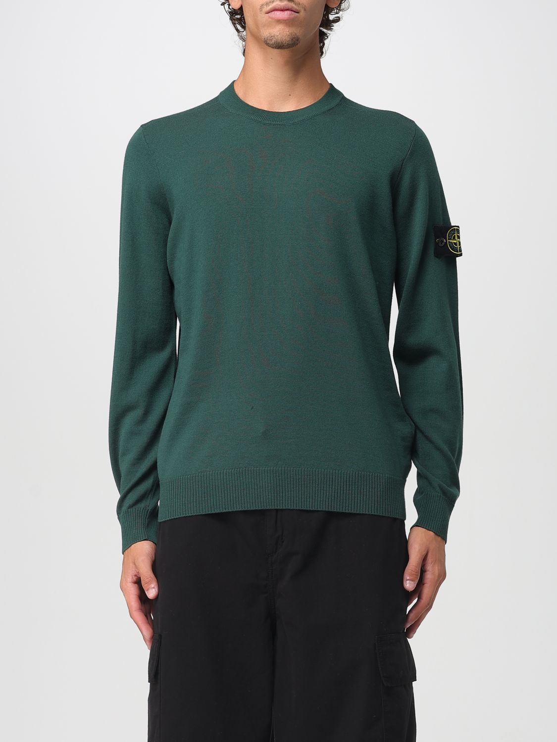 Stone Island Sweater Men Color Green In Green