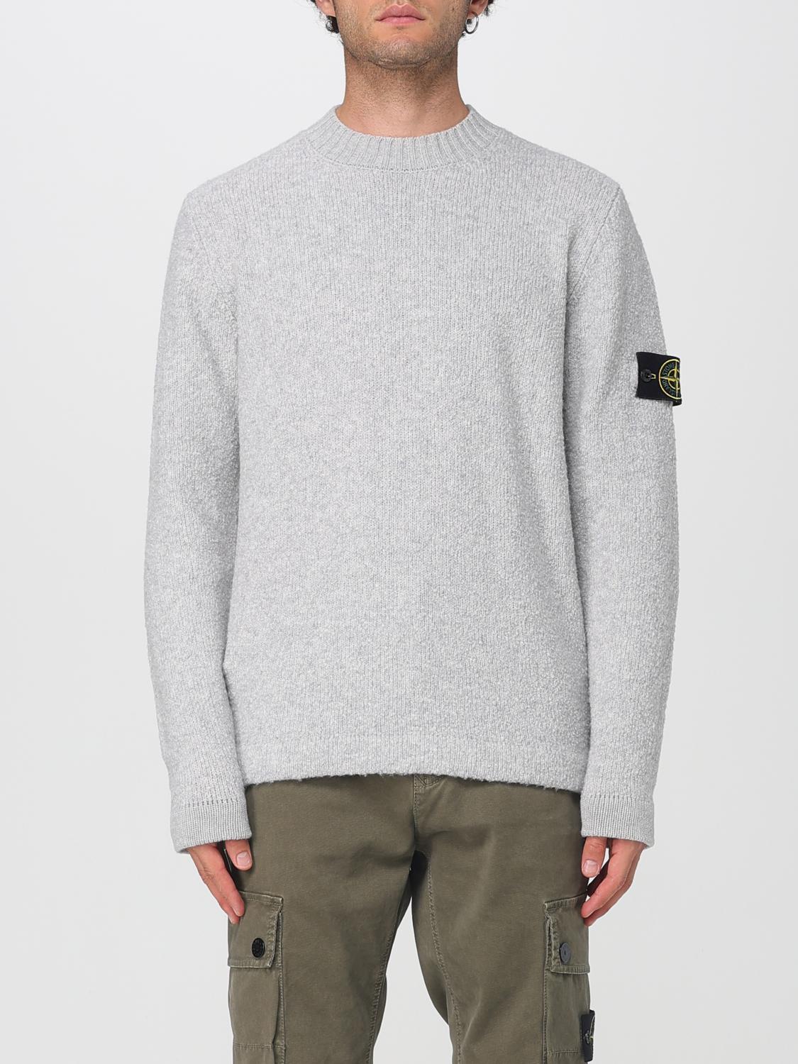 STONE ISLAND Sweater Men color Grey