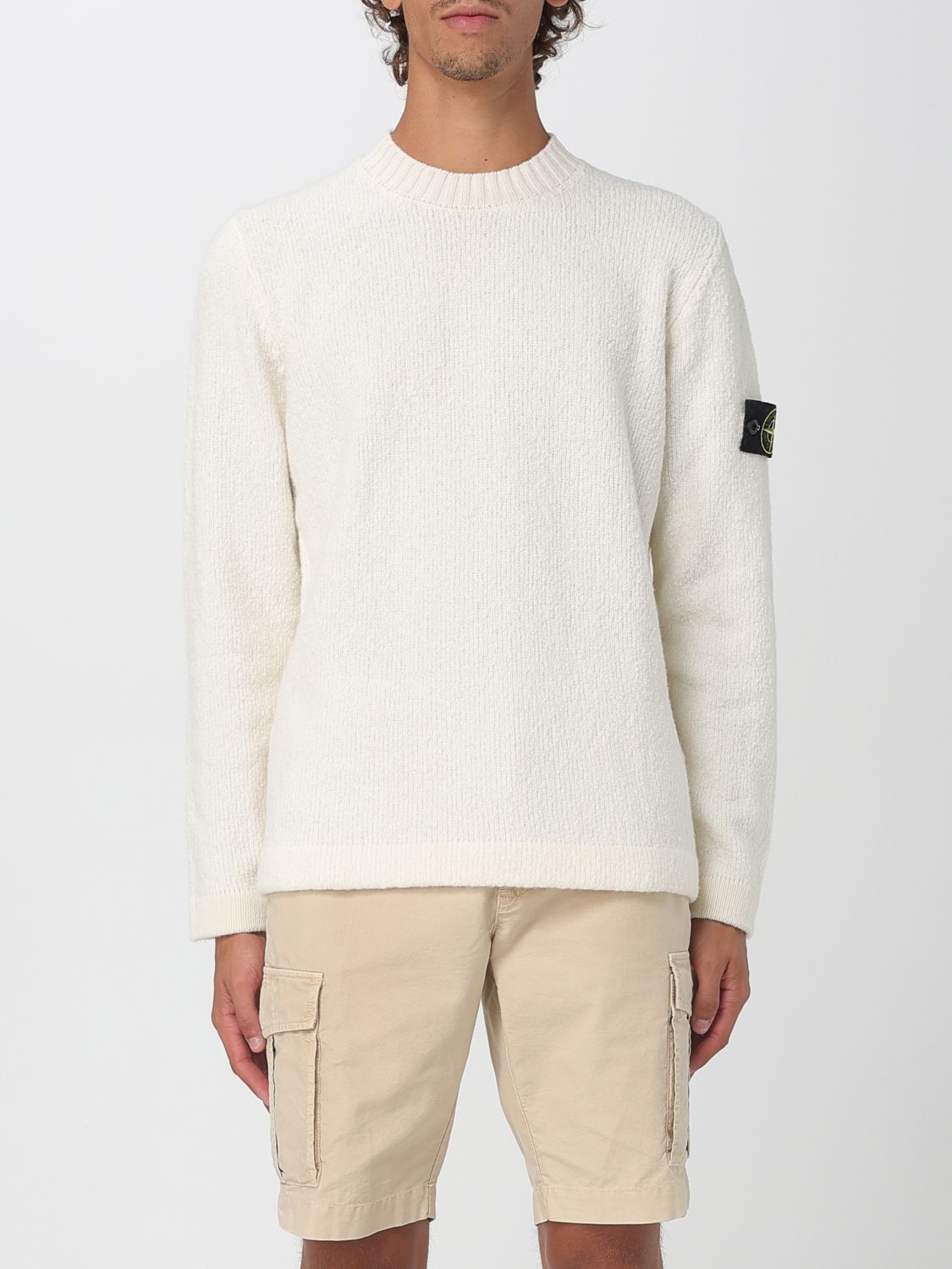 Stone Island Sweater  Men Color Yellow Cream