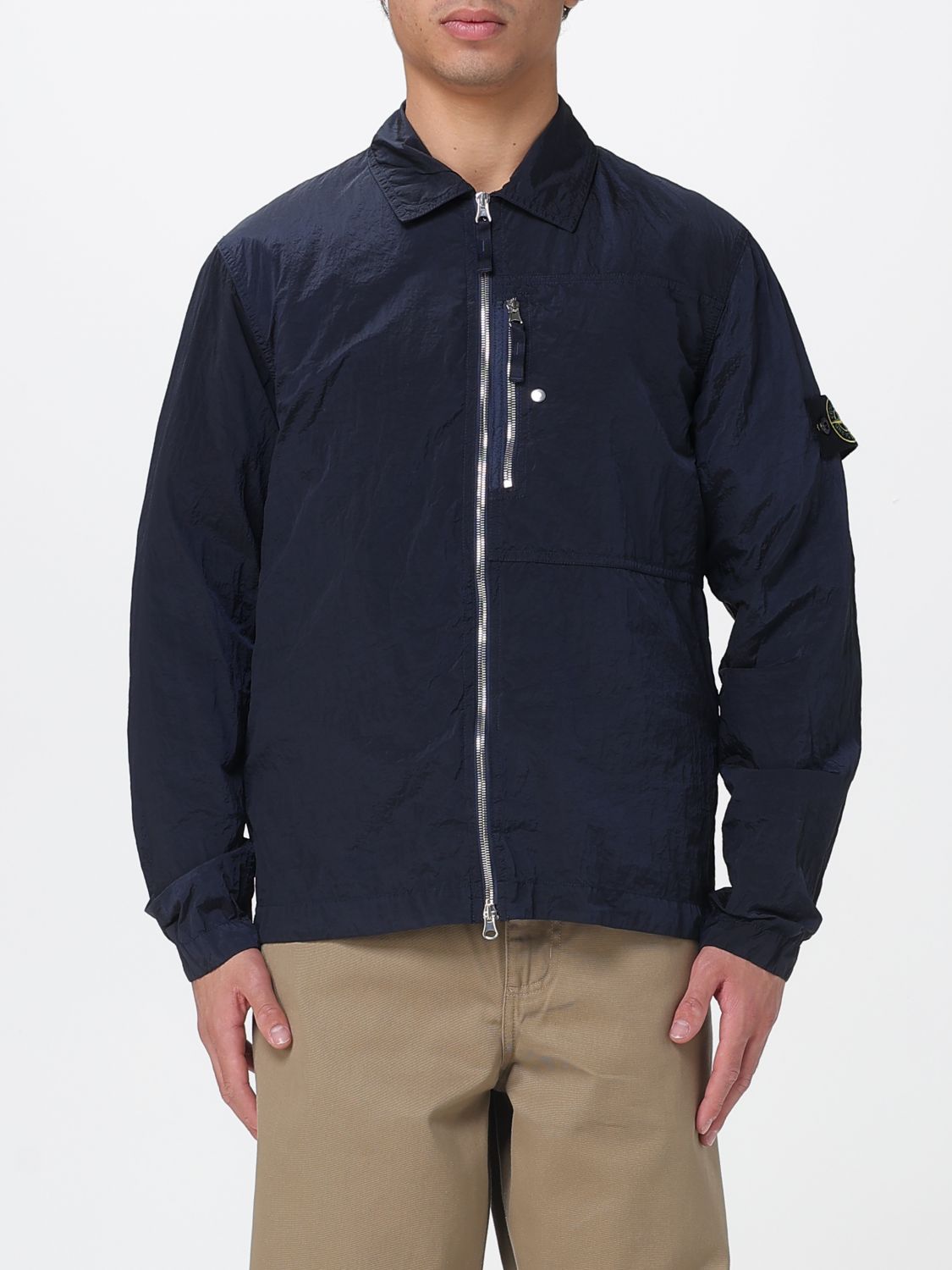 Stone Island Jacket  Men Color Blue In Blue