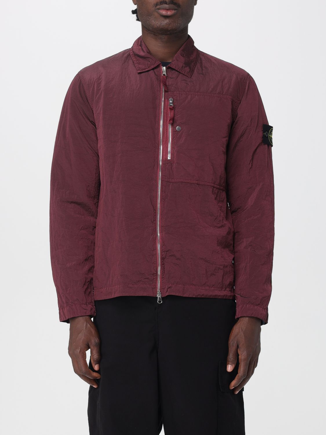 Stone Island Jacket  Men Color Burgundy In Burgundy
