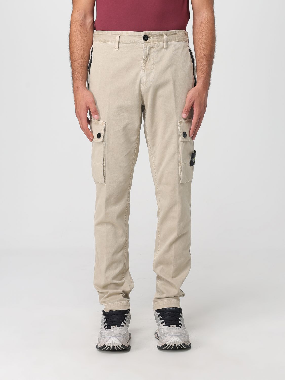 STONE ISLAND Pants Men color Beige