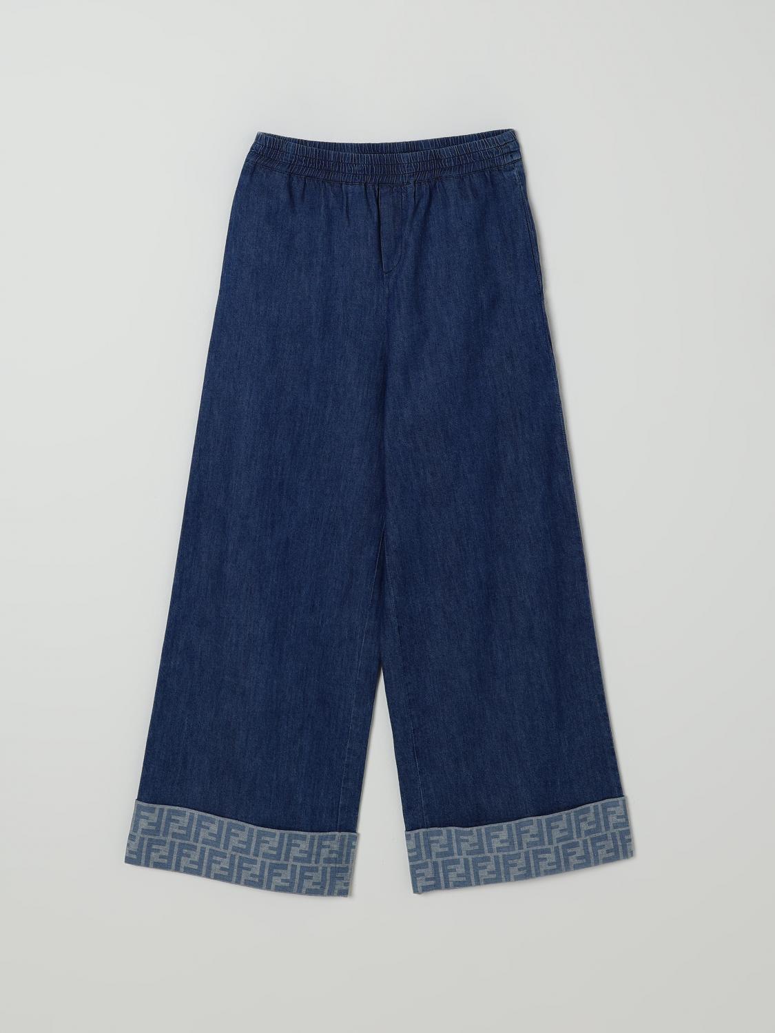 FENDI Jeans in cotone con monogram