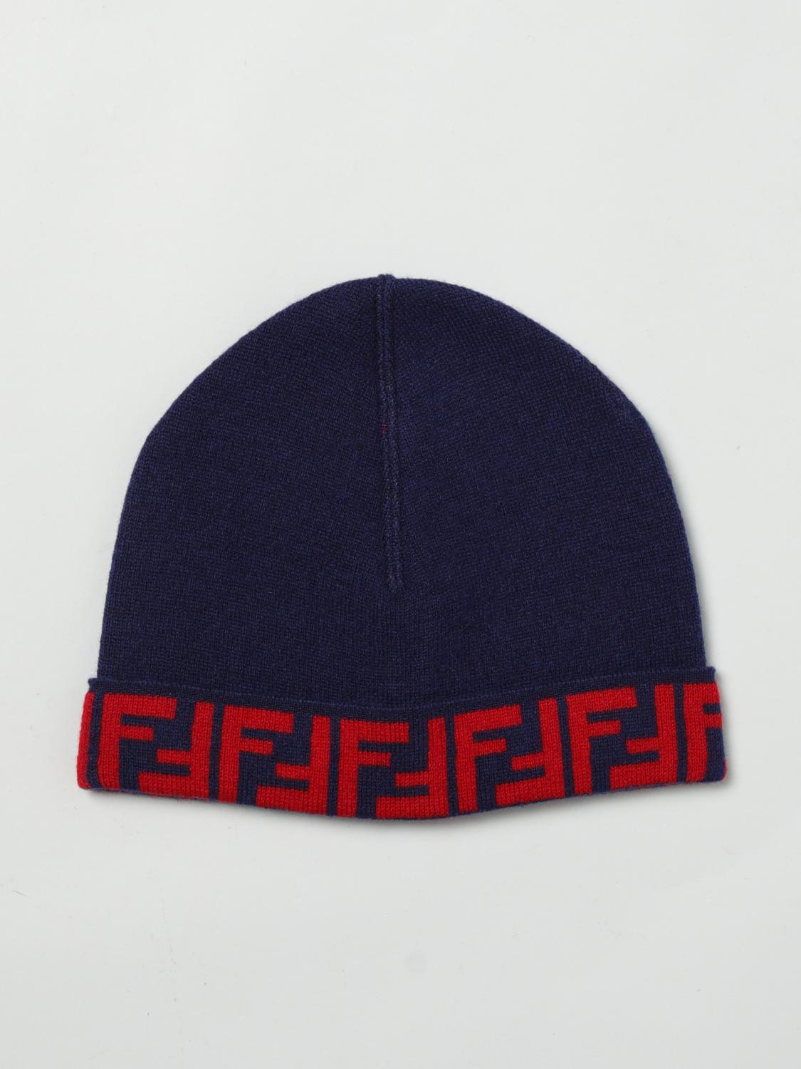FENDI Cappello FF in lana con monogram jacquard