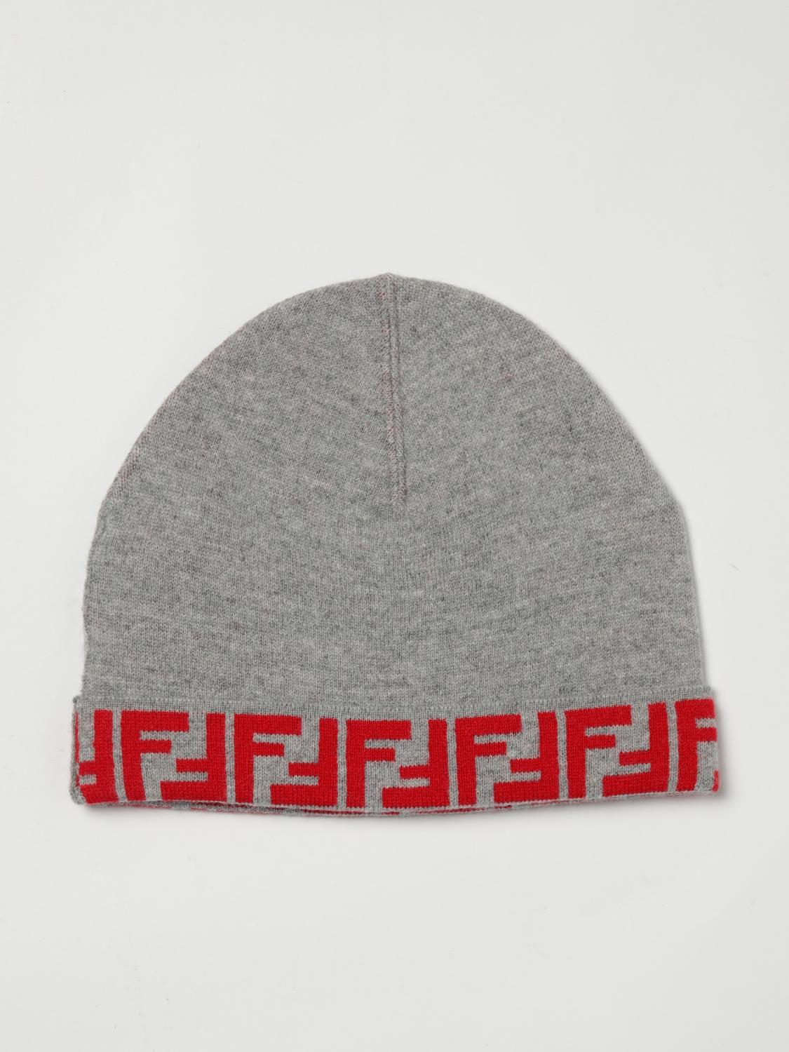 FENDI Cappello FF in lana con monogram jacquard