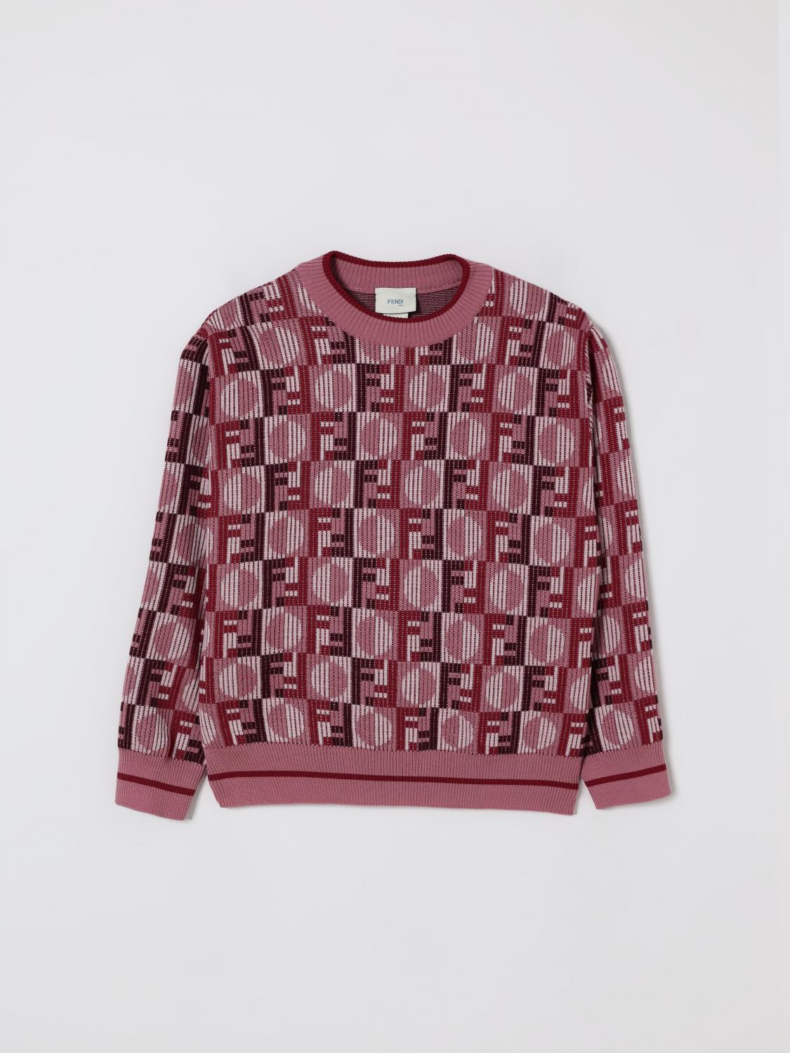 FENDI Maglione a girocollo FF in lana vergine