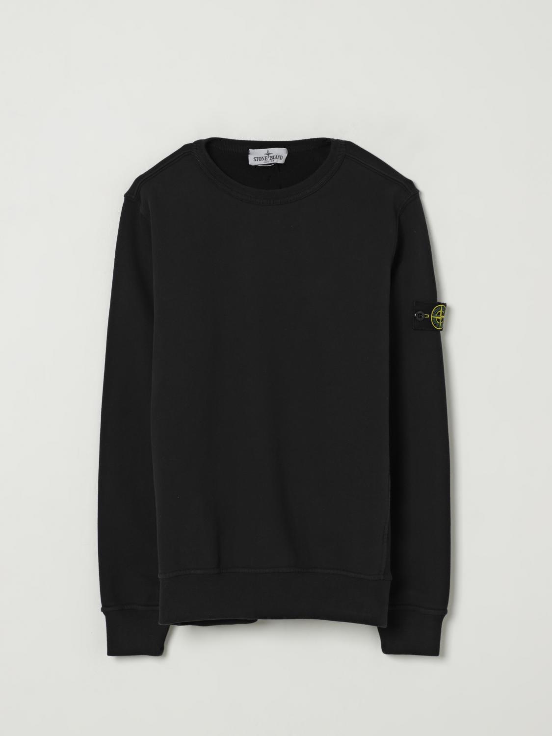 Stone Island Sweater Junior Kids Color Black In Black
