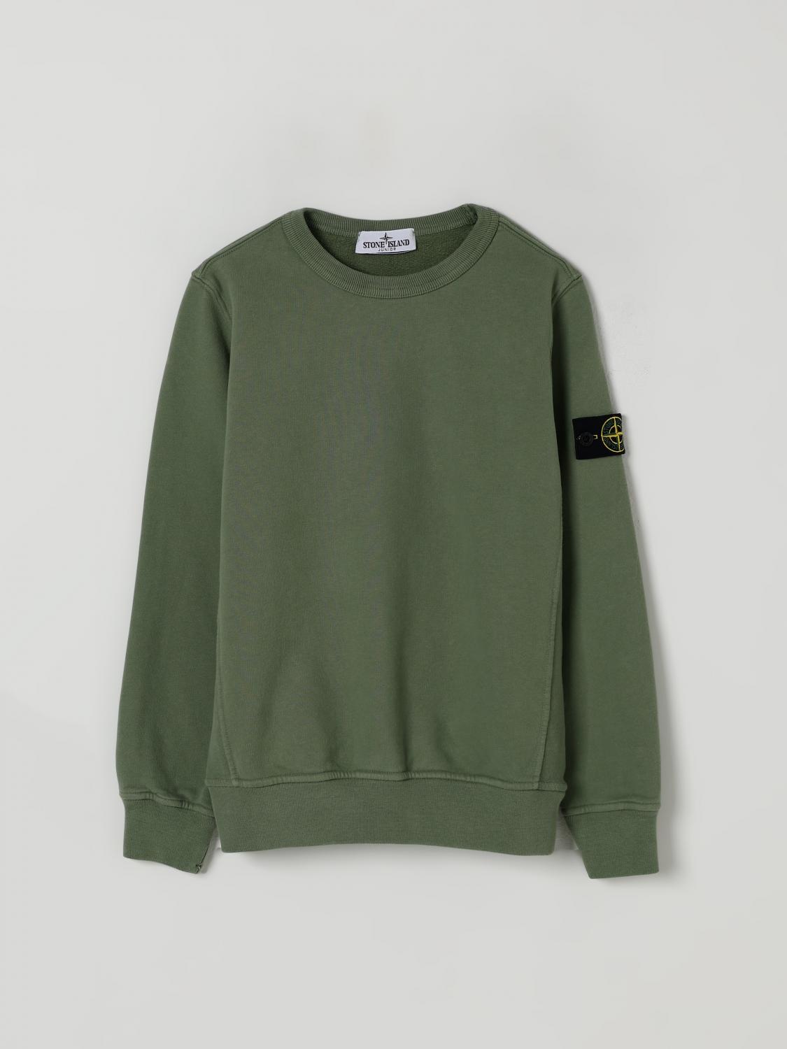 STONE ISLAND JUNIOR Sweater Kids color Sage　STONE ISLAND JUNIOR セーター キッズカラー セージ STONE