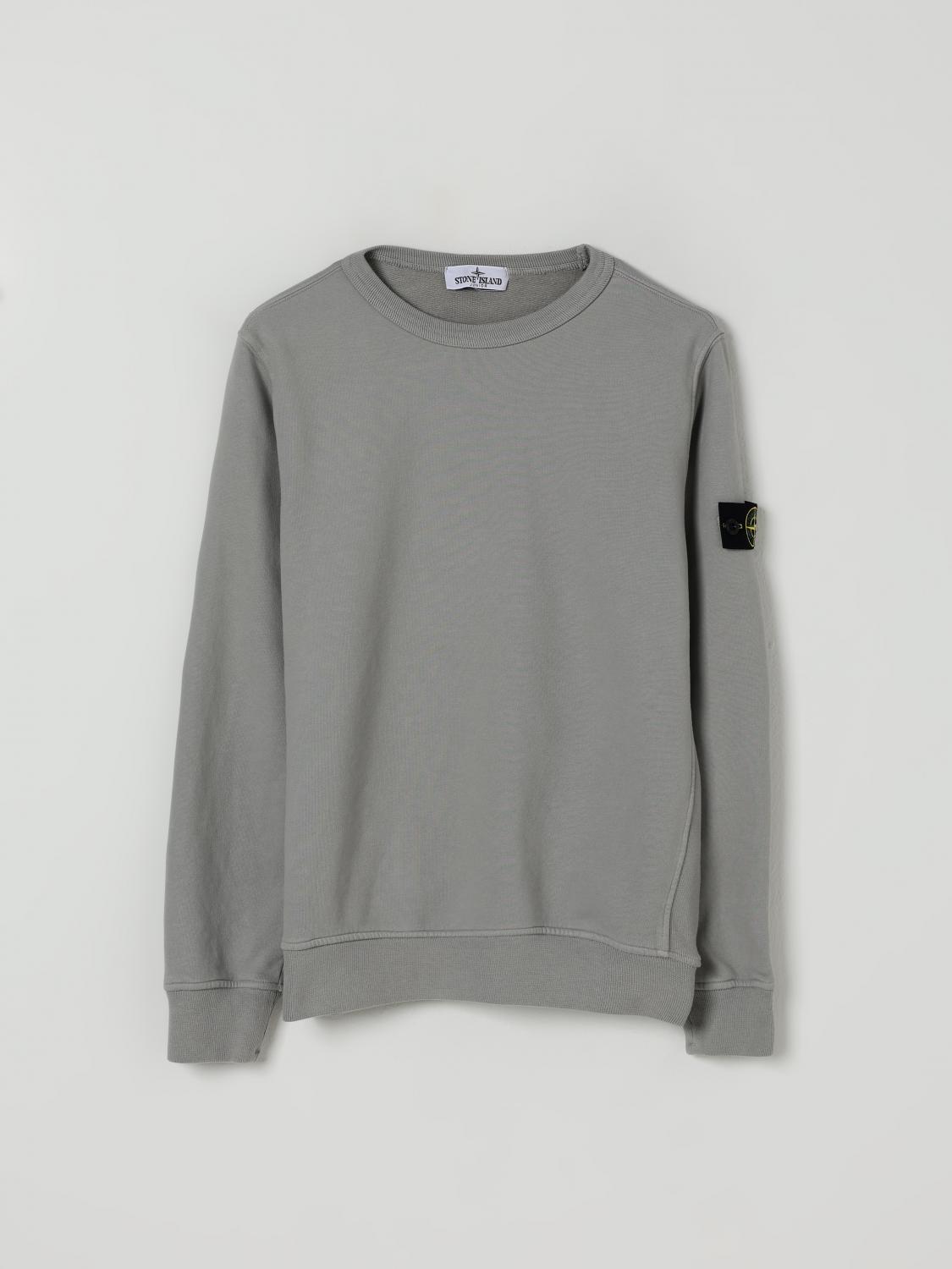 Stone Island Compass-badge Sweatshirt In Gray