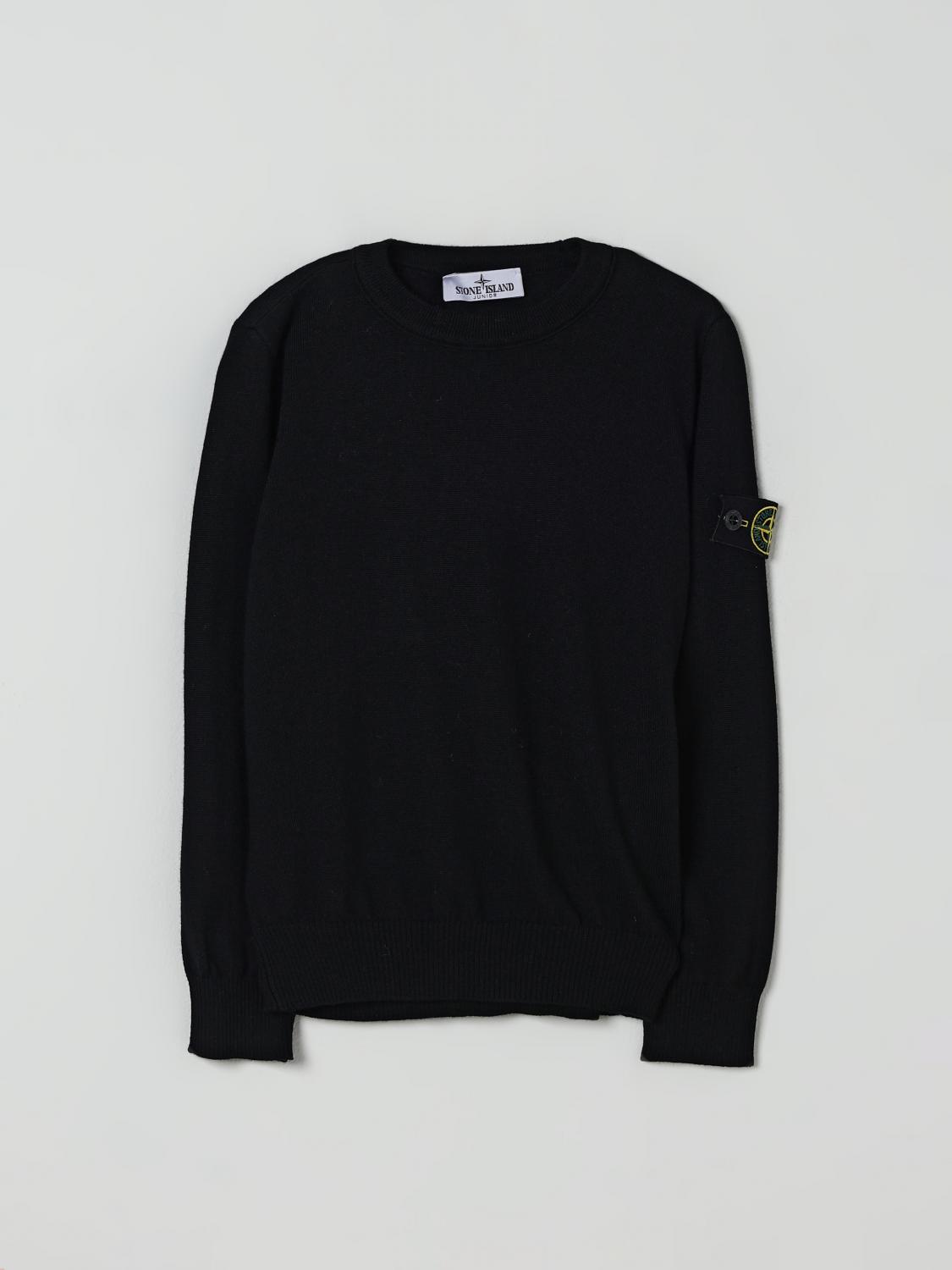 Stone Island Sweater Junior Kids Color Black In Black