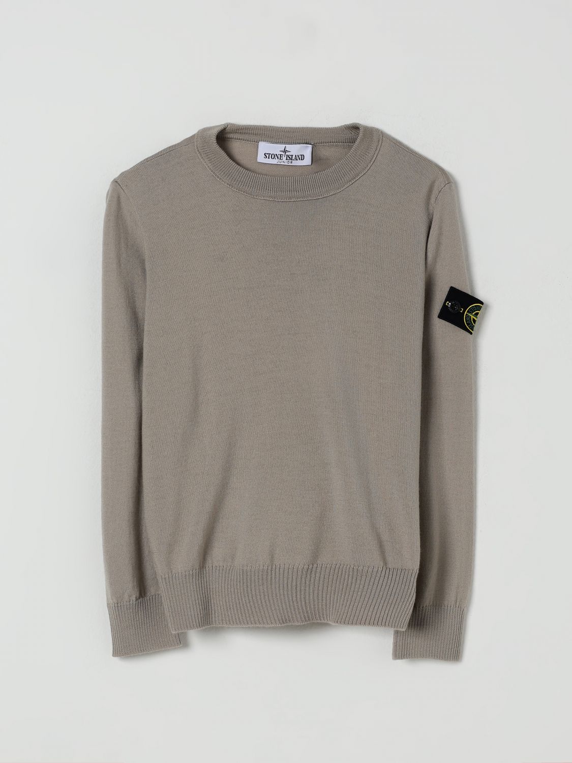 Stone Island Sweater Junior Kids Color Sand In Neutral