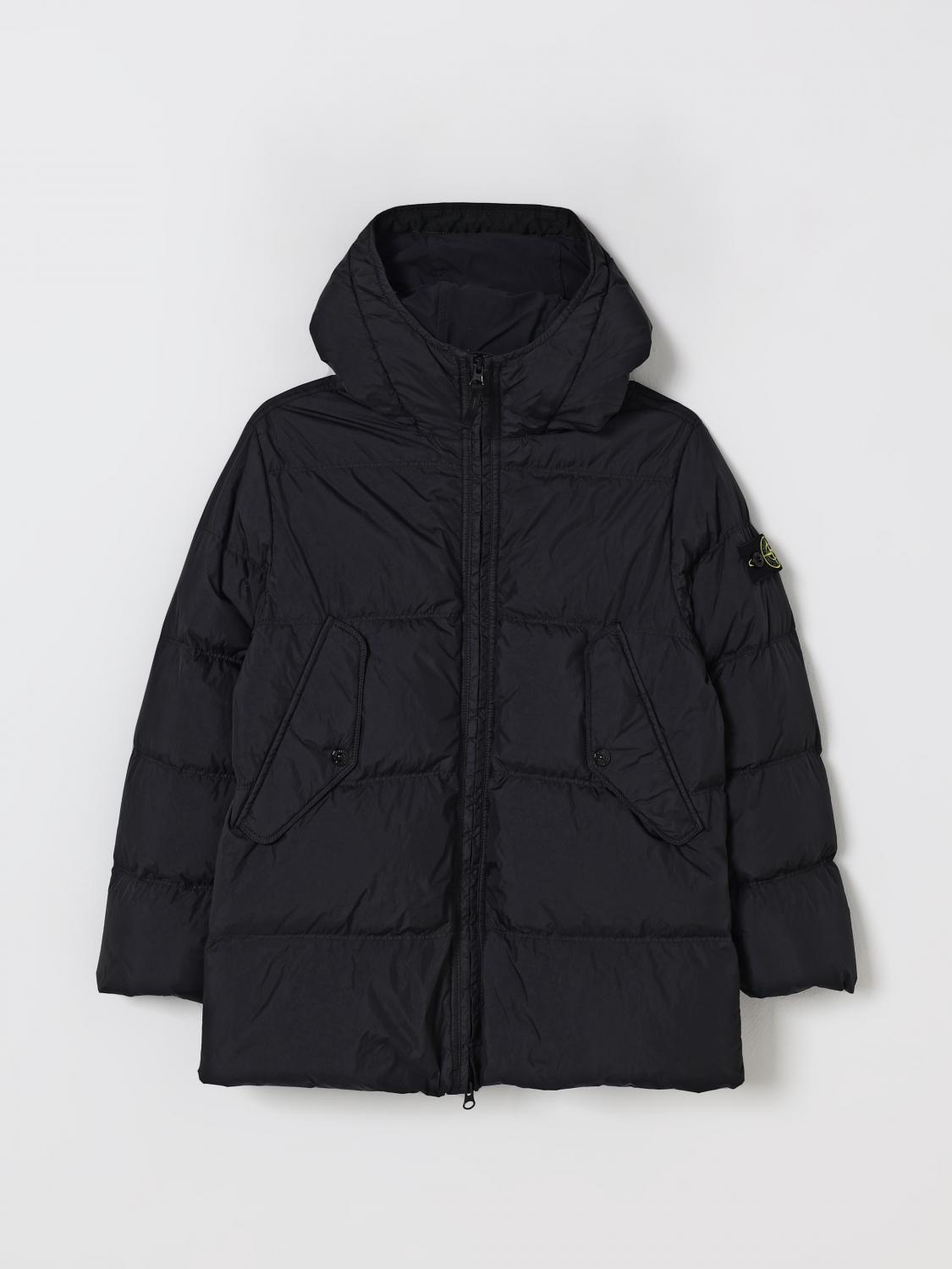 STONE ISLAND JUNIOR Jacke Kinder Farbe Schwarz