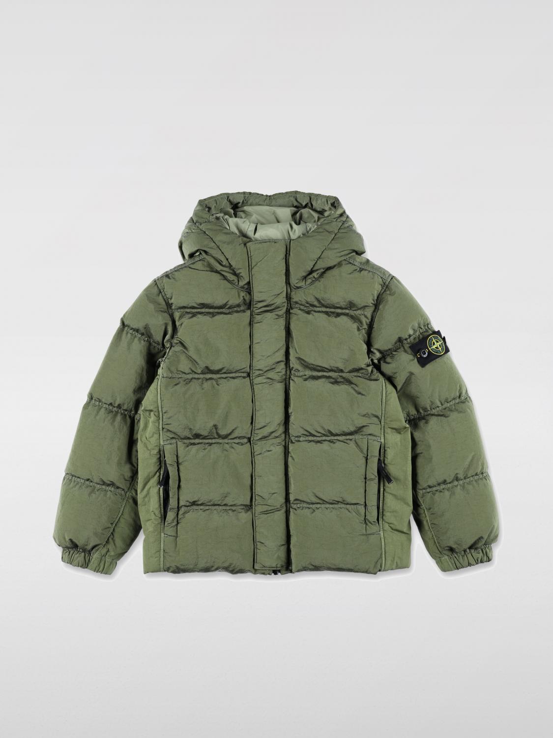 Stone Island Jacket  Junior Kids Color Sage In Green
