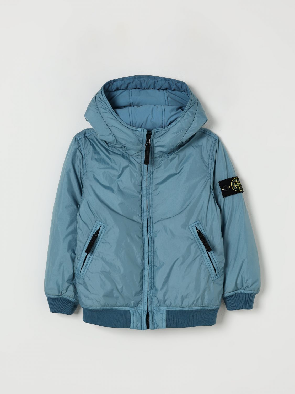 Stone Island Jacket  Junior Kids Color Gnawed Blue In Blue