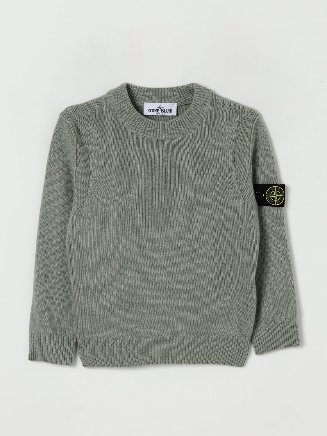 Stone Island Sweater  Junior Kids Color Green In Gray