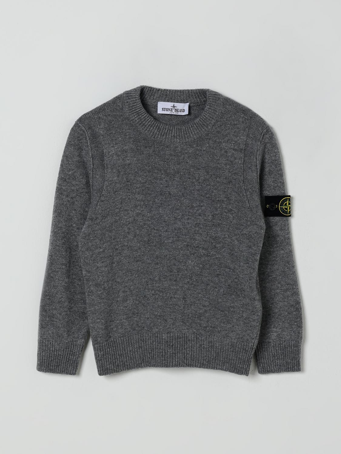 STONE ISLAND JUNIOR Pullover Kinder Farbe Grau