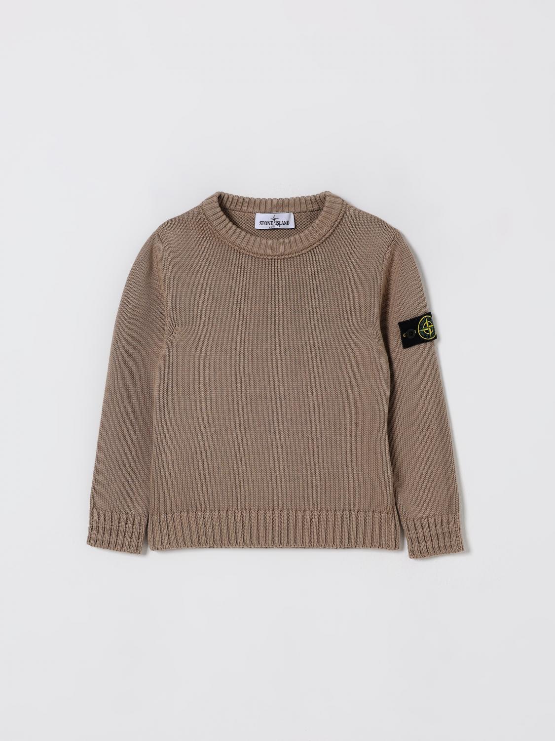 STONE ISLAND JUNIOR Sweater Kids color Black　STONE ISLAND JUNIOR セーター キッズカラー ブラック STONE
