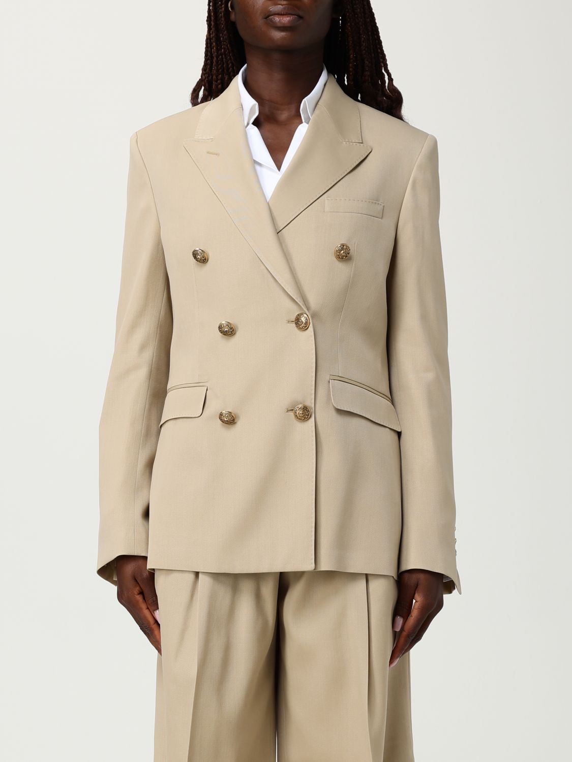Golden Goose Blazer Woman Color Sand In Neutral