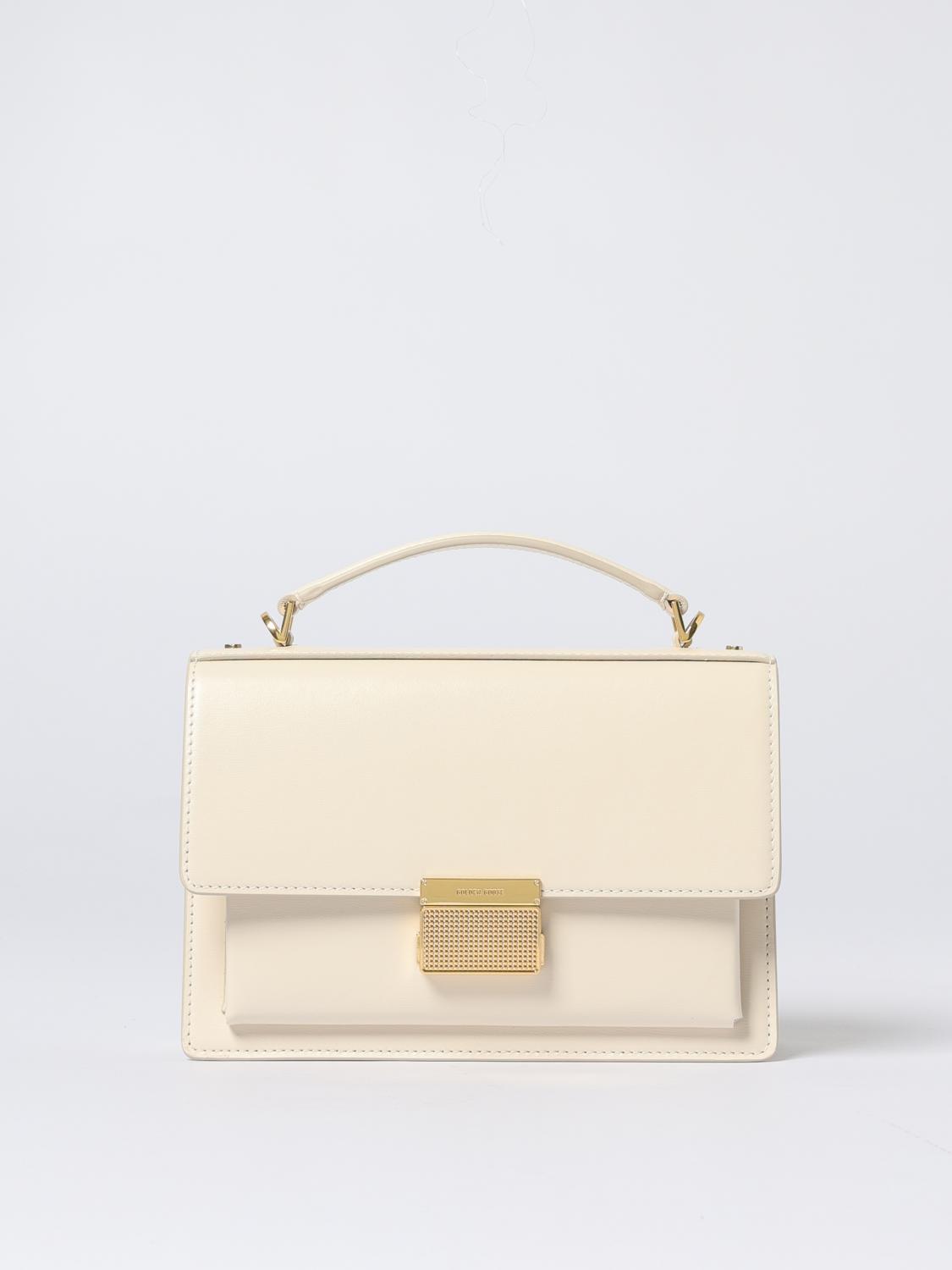 Golden Goose Venezia Flap Leather Crossbody Bag In White