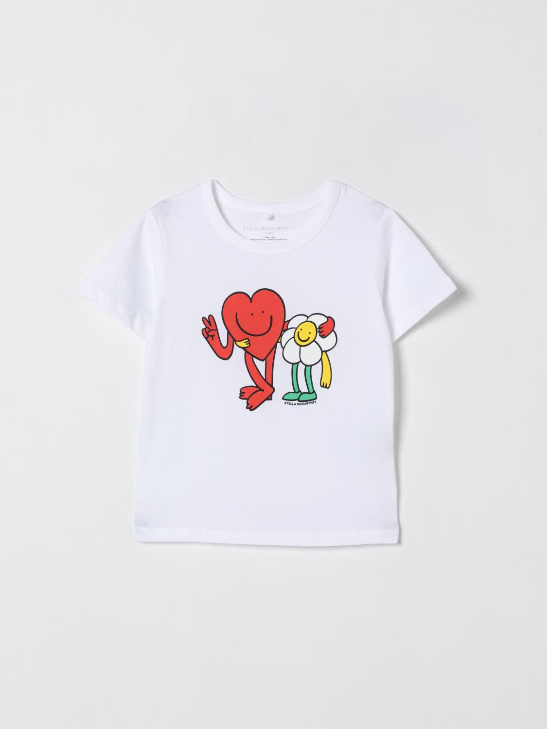 Stella McCartney STELLA MCCARTNEY KIDS T-Shirt Kids color White　STELLA MCCARTNEY KIDS Tシャツ キッズカラー ホワイト