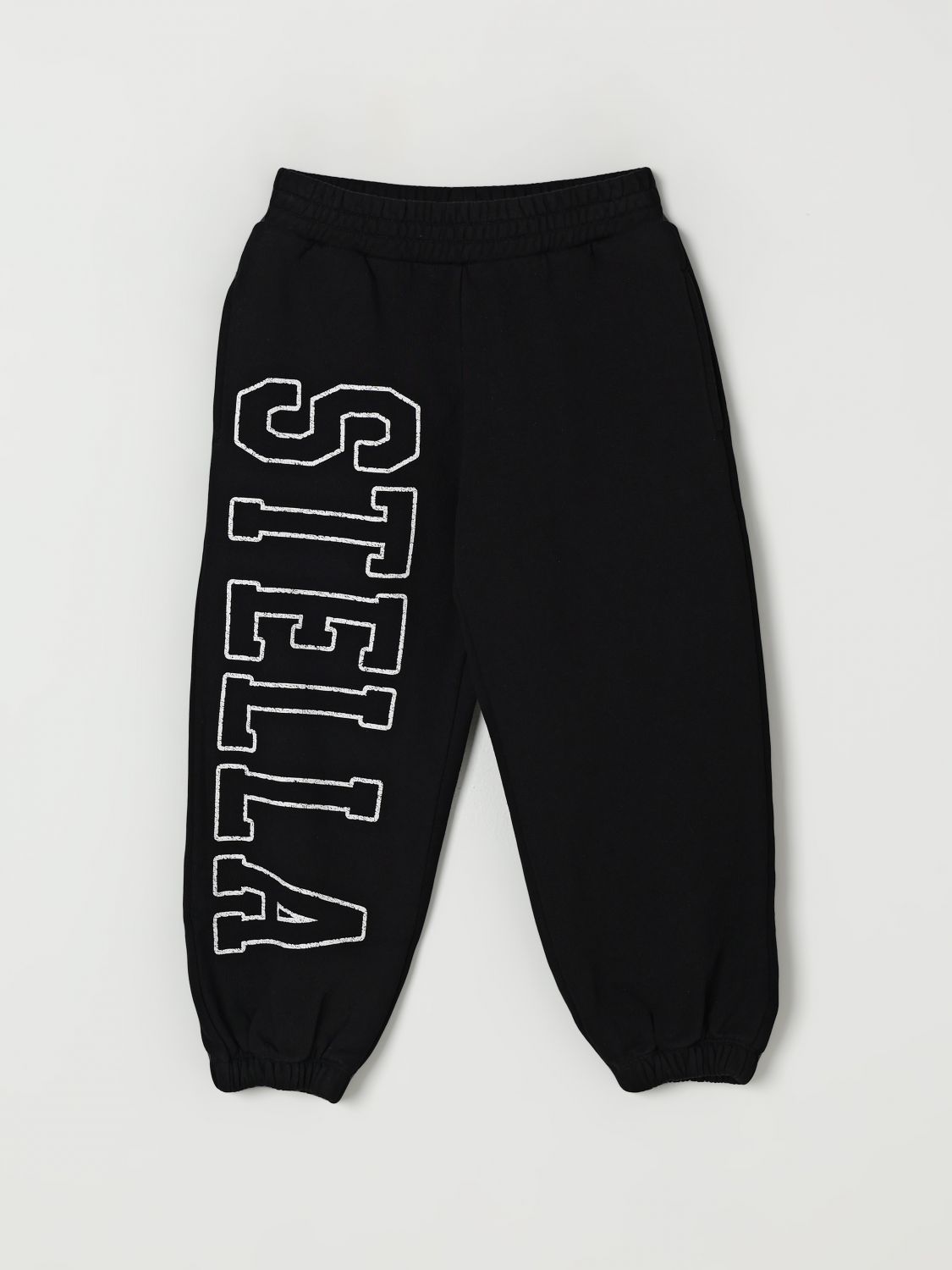 Stella Mccartney Sweatpants With Logo Print Kids In Black