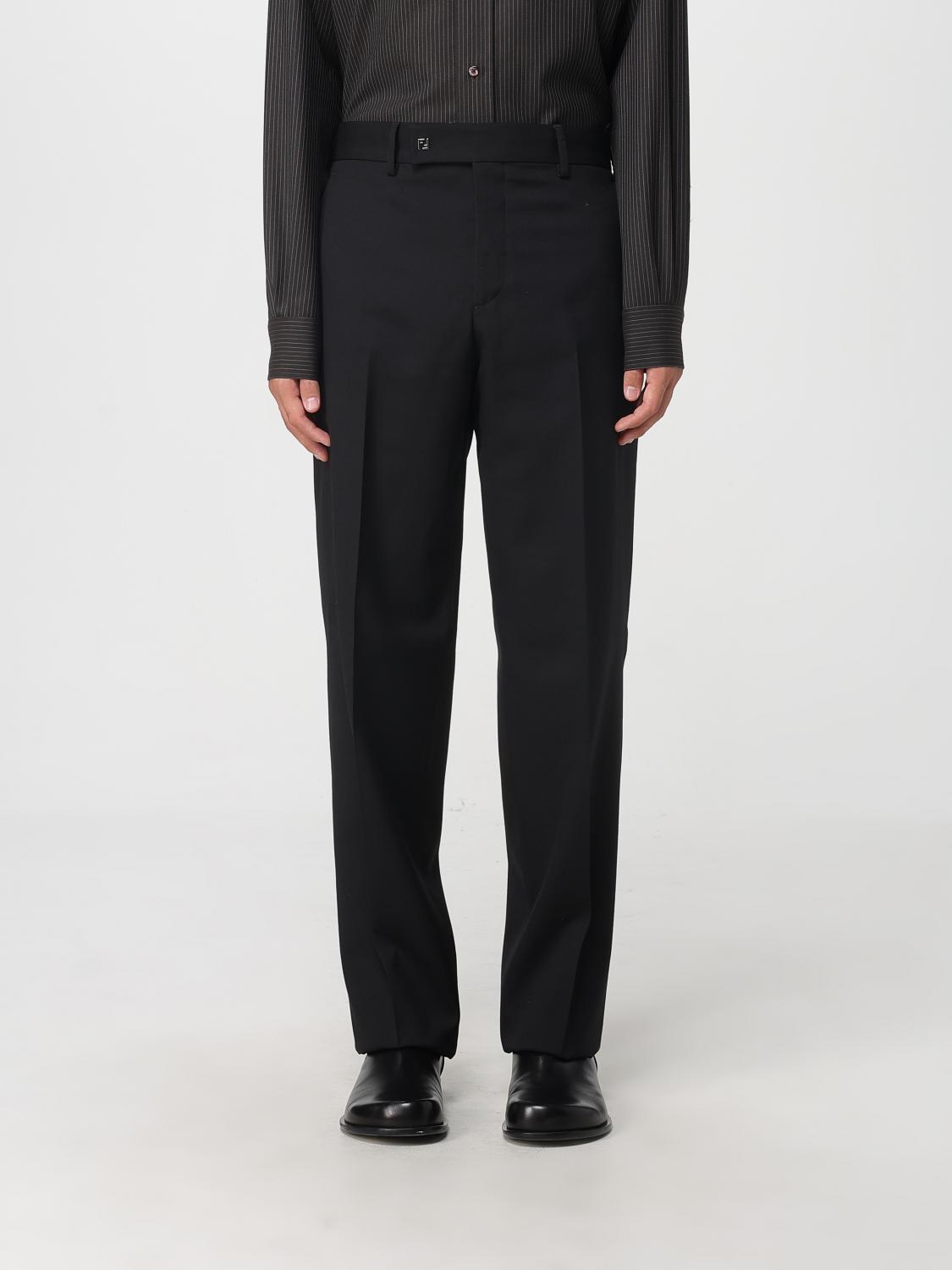 FENDI Pantalone sartoriale in lana vergine