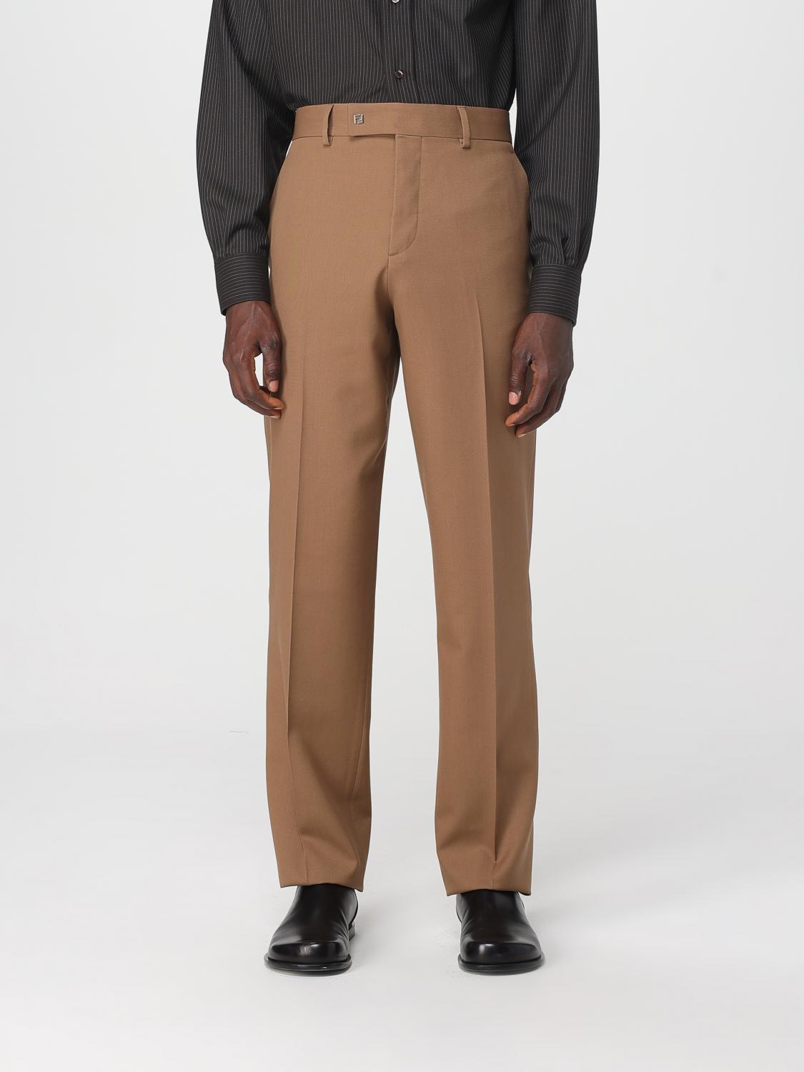 FENDI Pantalone sartoriale in lana vergine