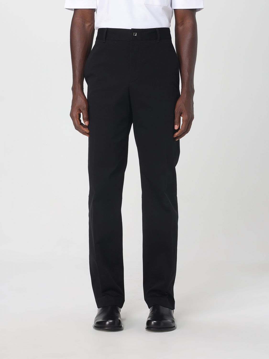 FENDI Pantalone chino in cotone stretch