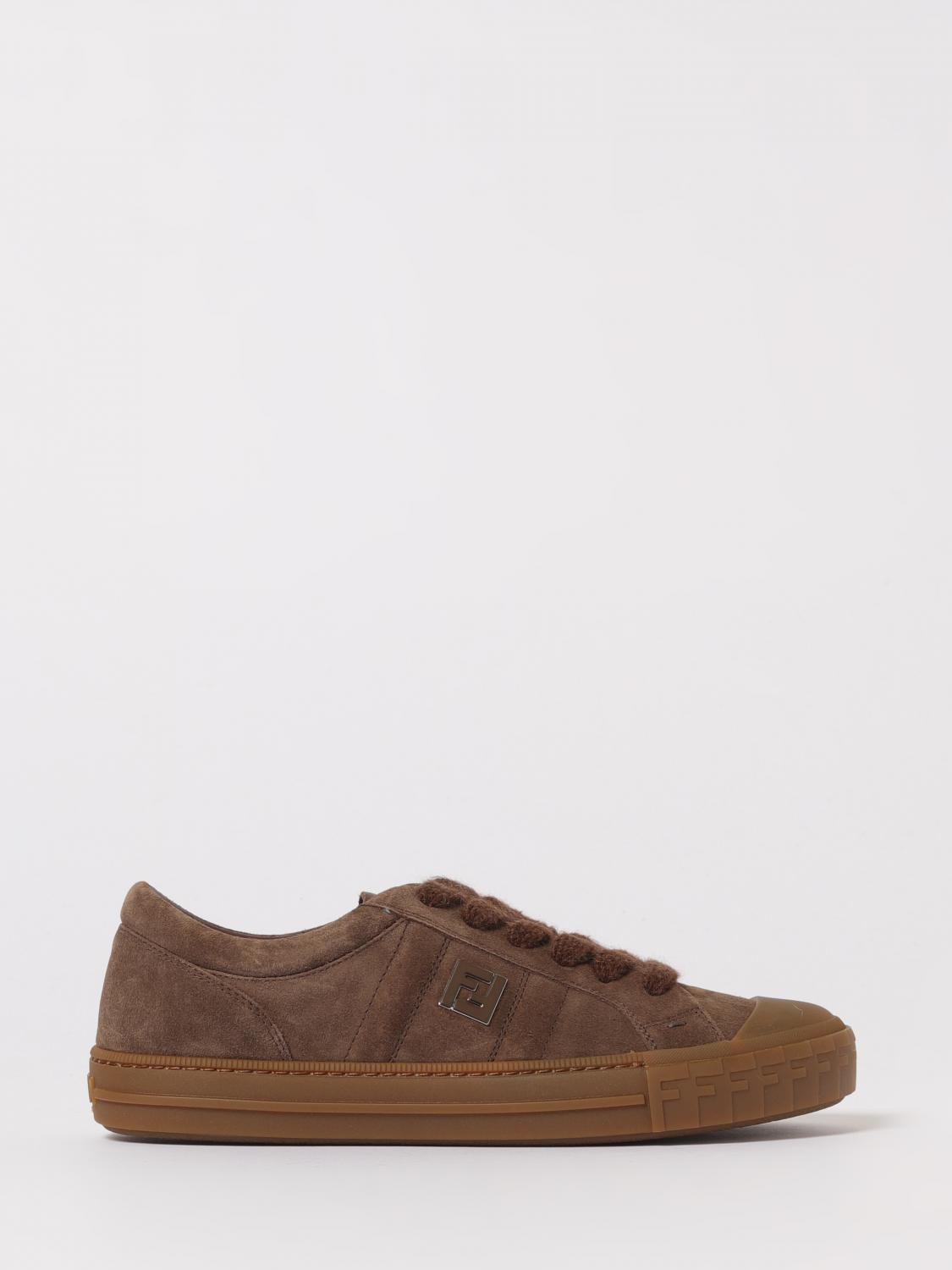 FENDI Sneakers Domino in camoscio