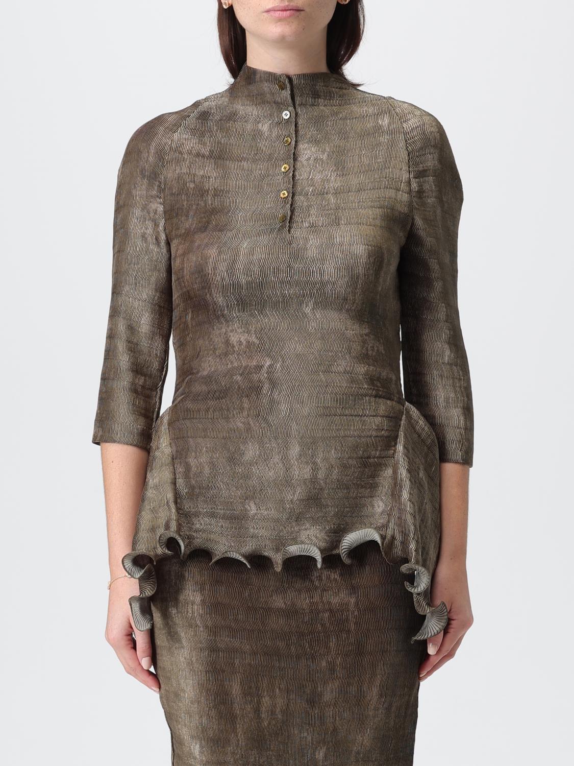 Top FENDI Woman color Olive
