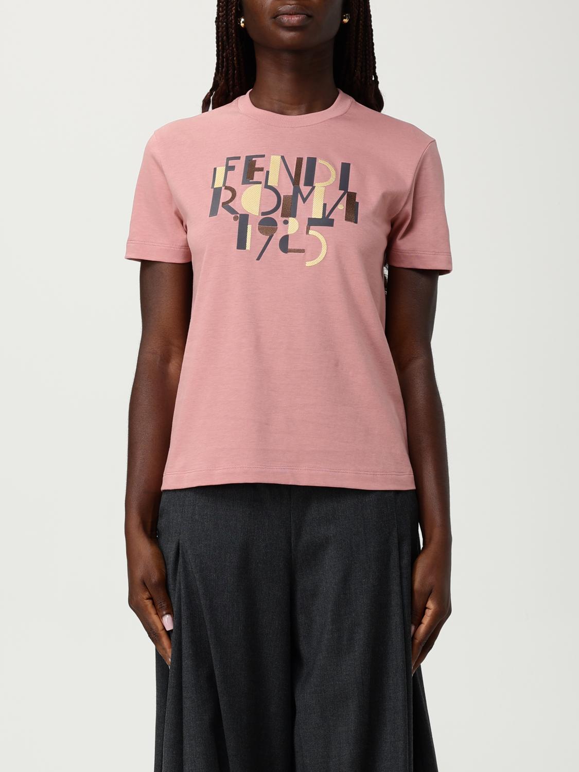T-Shirt FENDI Woman color Pink