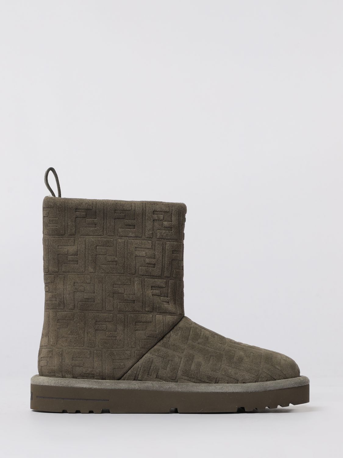 FENDI Stivaletto da sci Apres Chic in camoscio goffrato