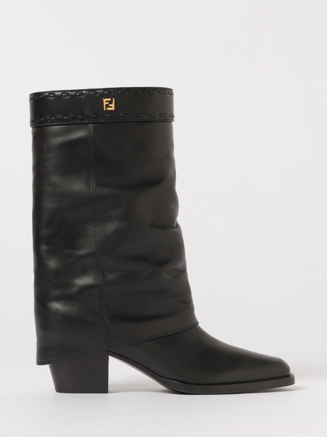 Boots FENDI Woman color Black