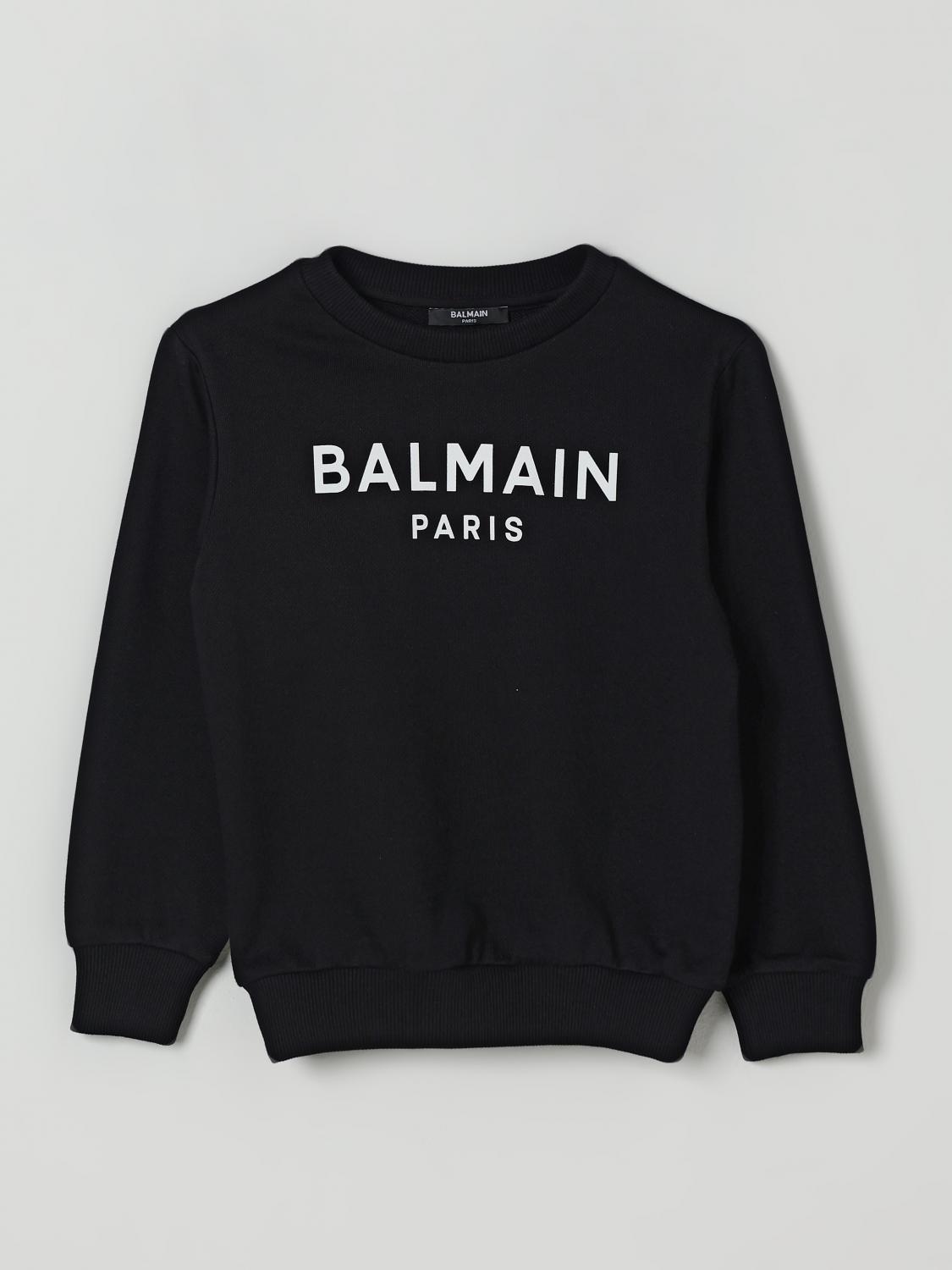 Balmain Jungen Schwarz Sweater Kids Color