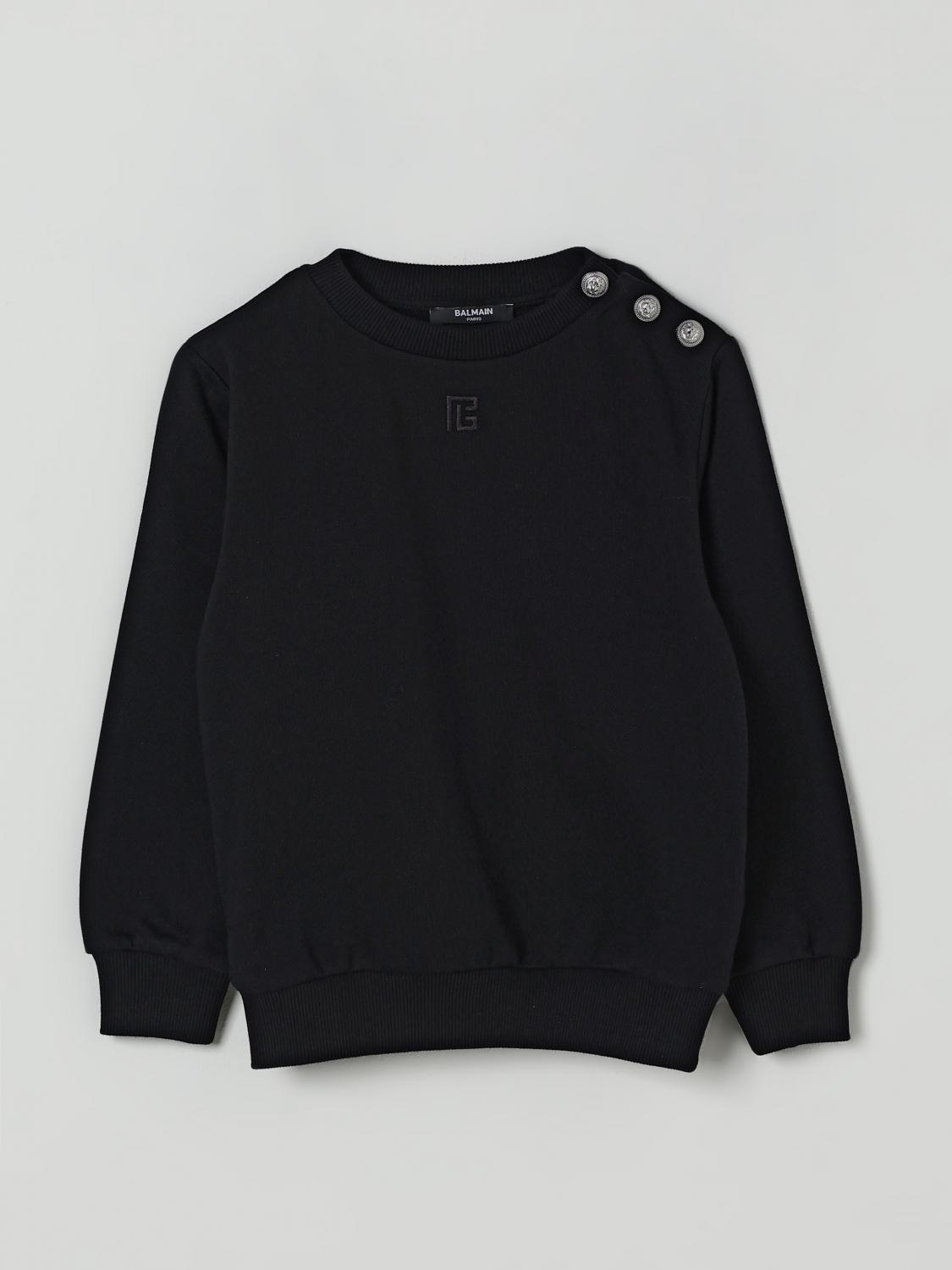 Balmain Jungen Schwarz Sweater Kids Color