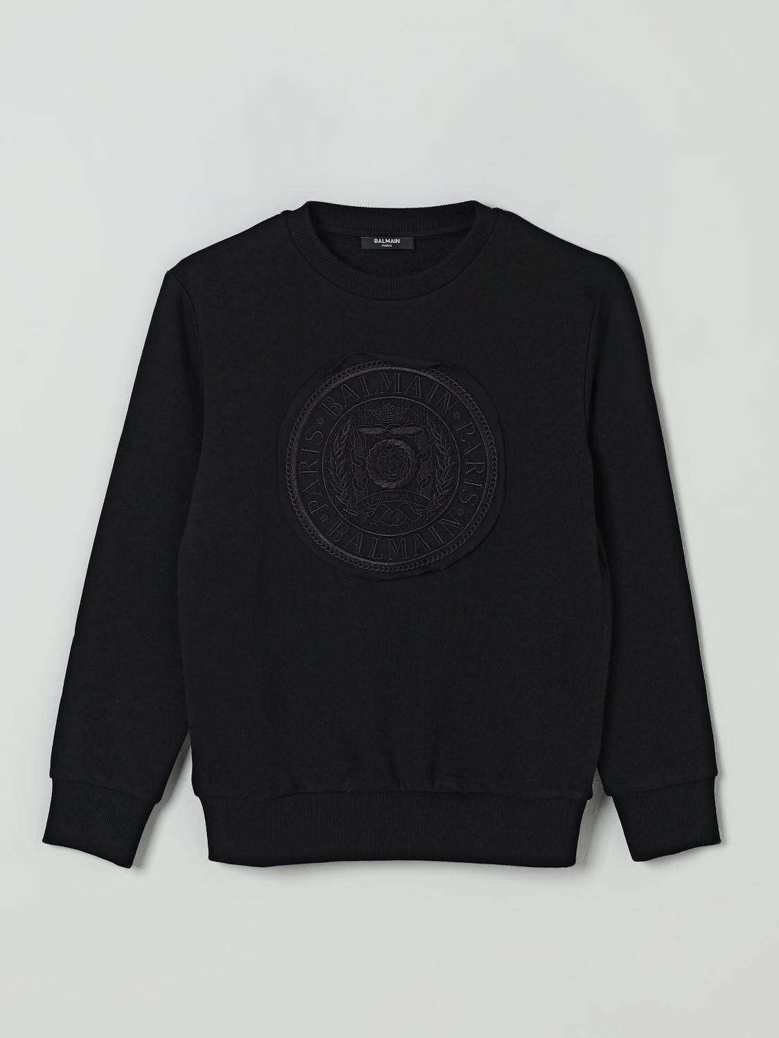 Balmain Jungen Schwarz Sweater Kids Color