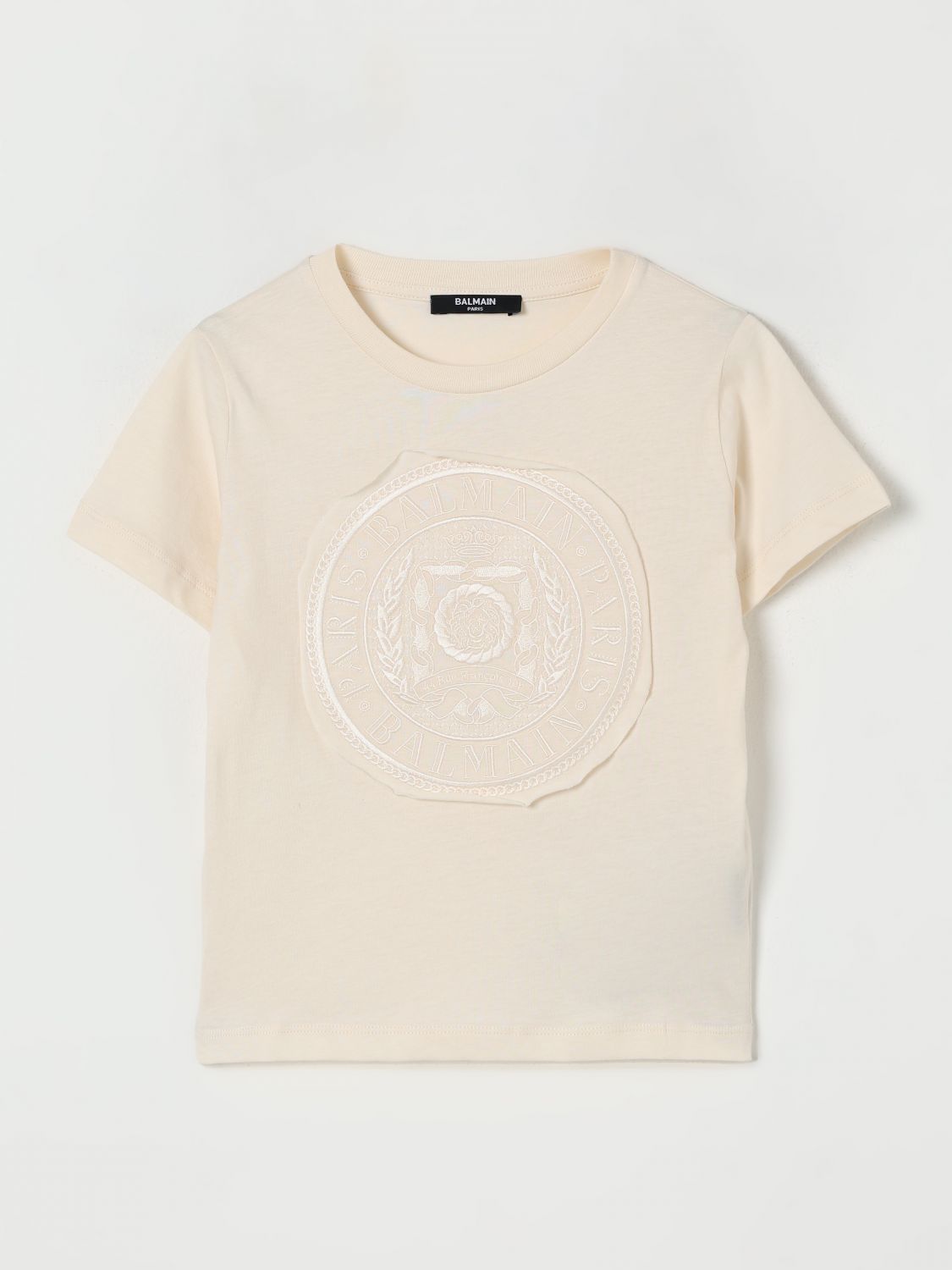 BALMAIN T-Shirt Kinder Farbe Beige