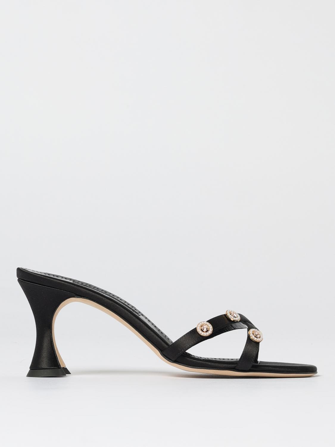 Manolo Blahnik Shoes  Woman Color Black In Black