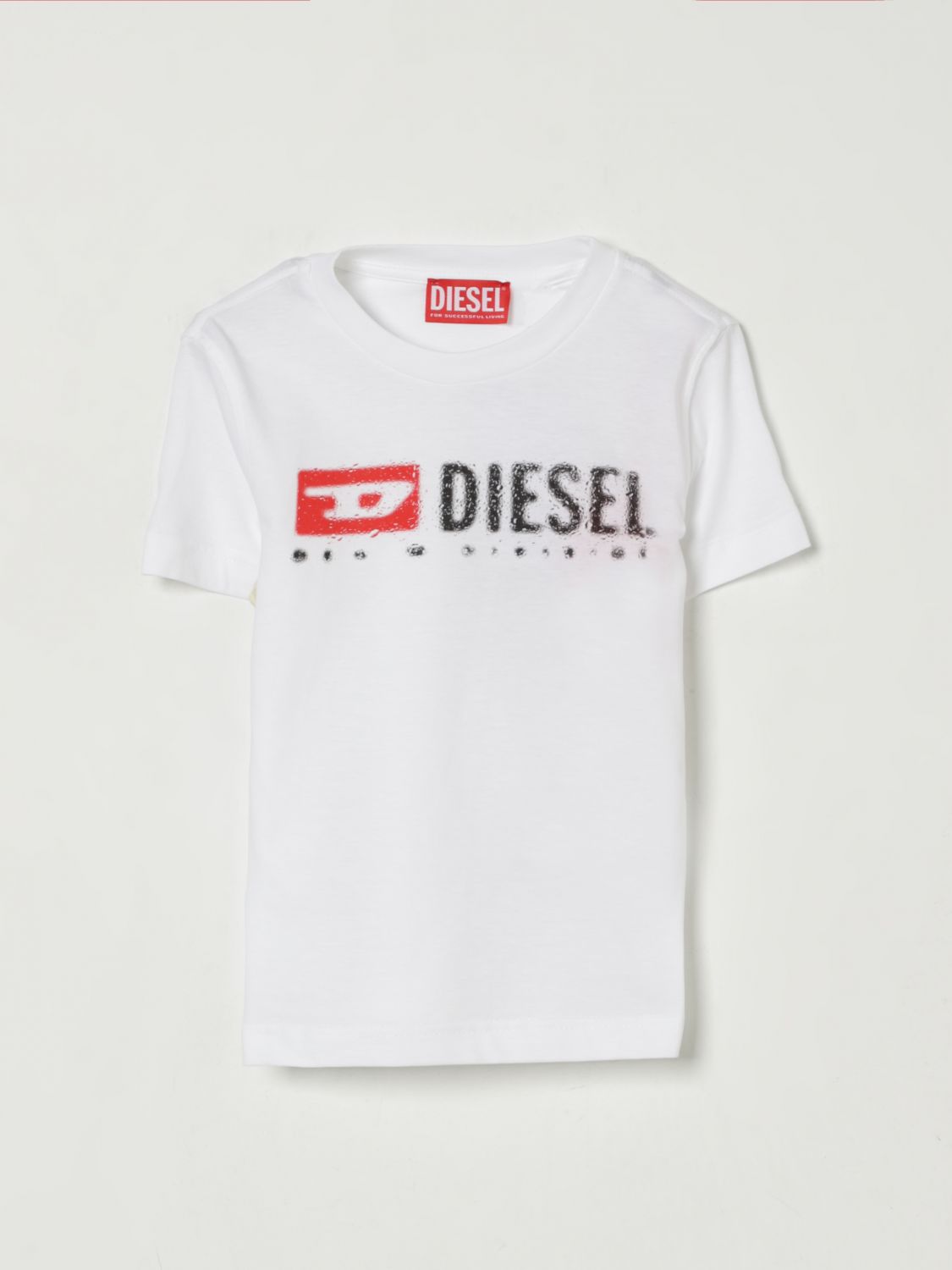 Diesel T-shirt Im Distressed-look In White