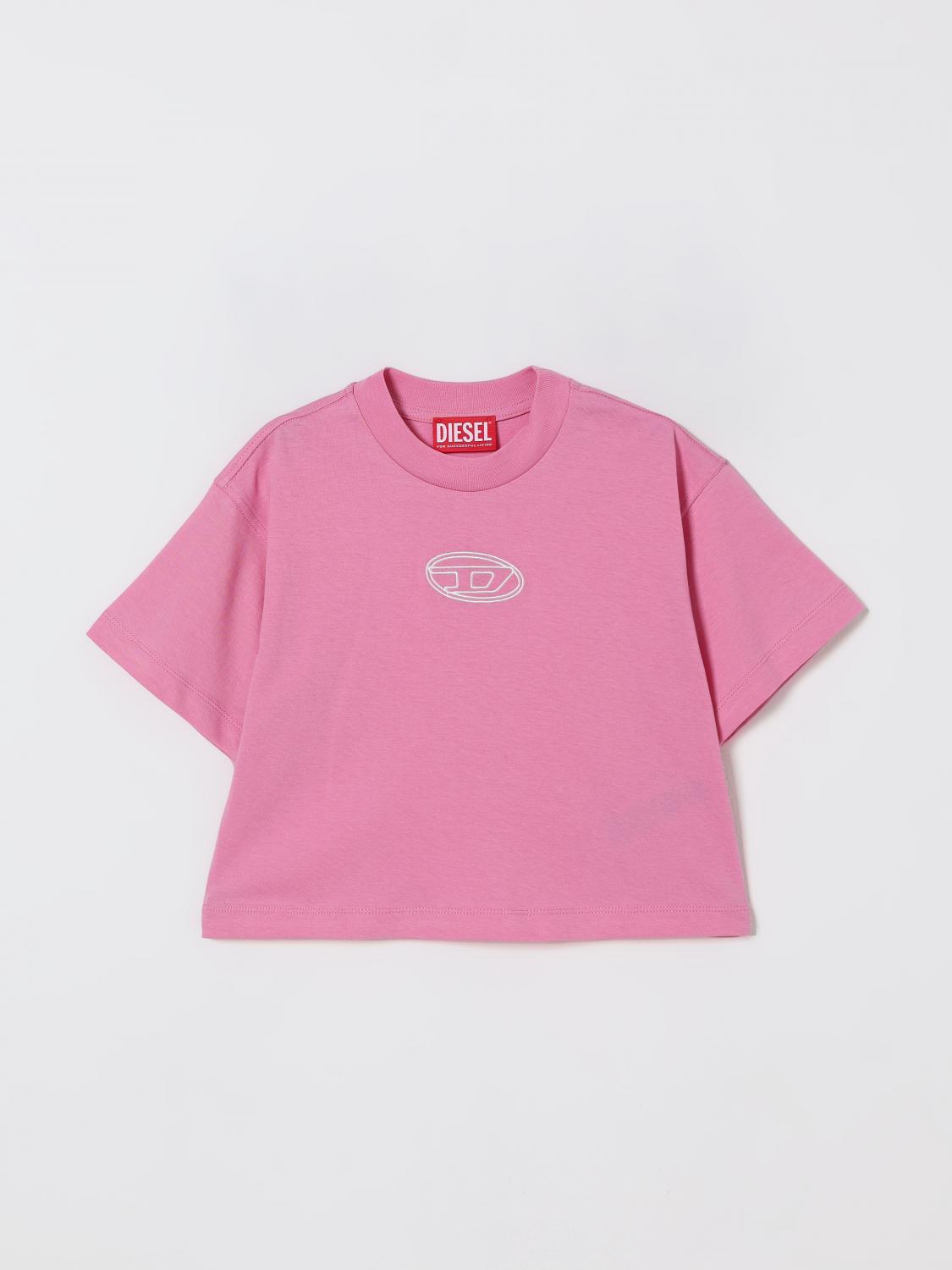 Diesel T-shirt  Kids Color Fuchsia In Pink