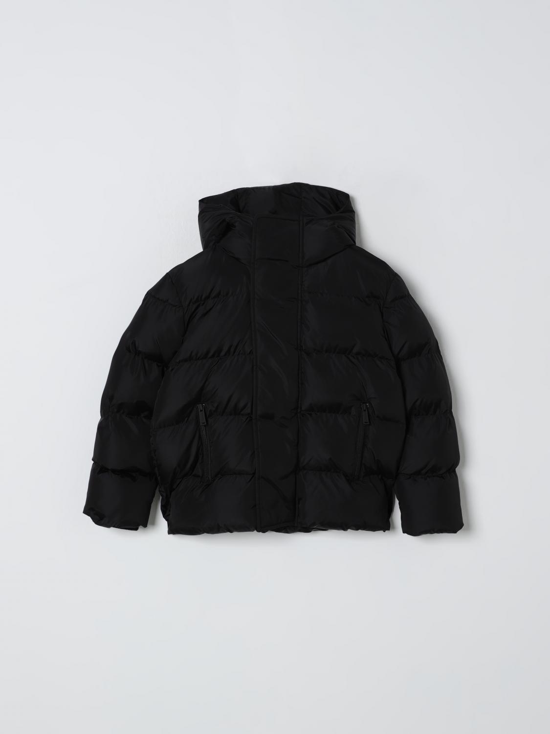 Dsquared2 Kids Down Jacket With Print In Black