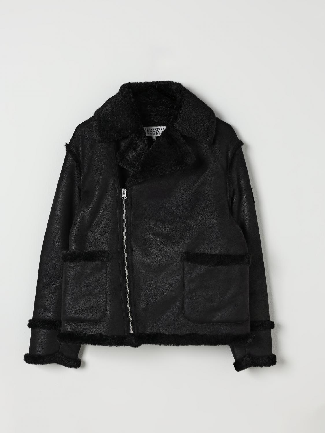 MM6 MAISON MARGIELA Coat Kids color Black　MM6 MAISON MARGIELA コート キッズカラー ブラック MM6