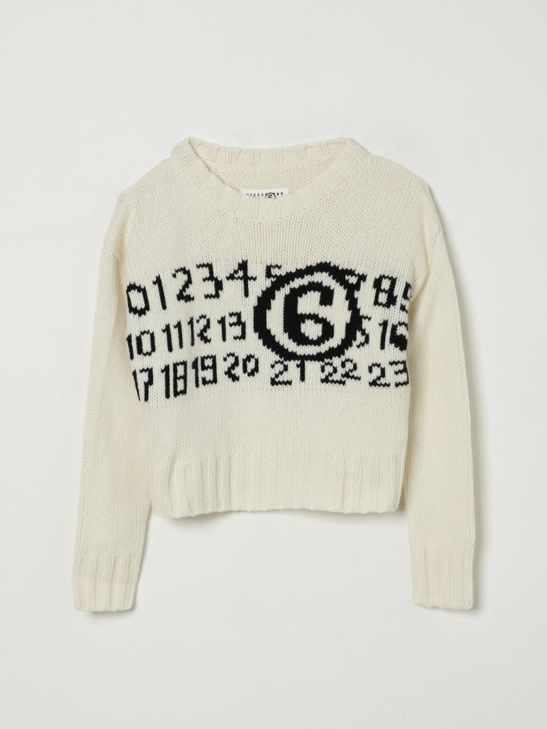 MM6 MAISON MARGIELA Sweater Kids color White　MM6 MAISON MARGIELA セーター キッズカラー ホワイト MM6