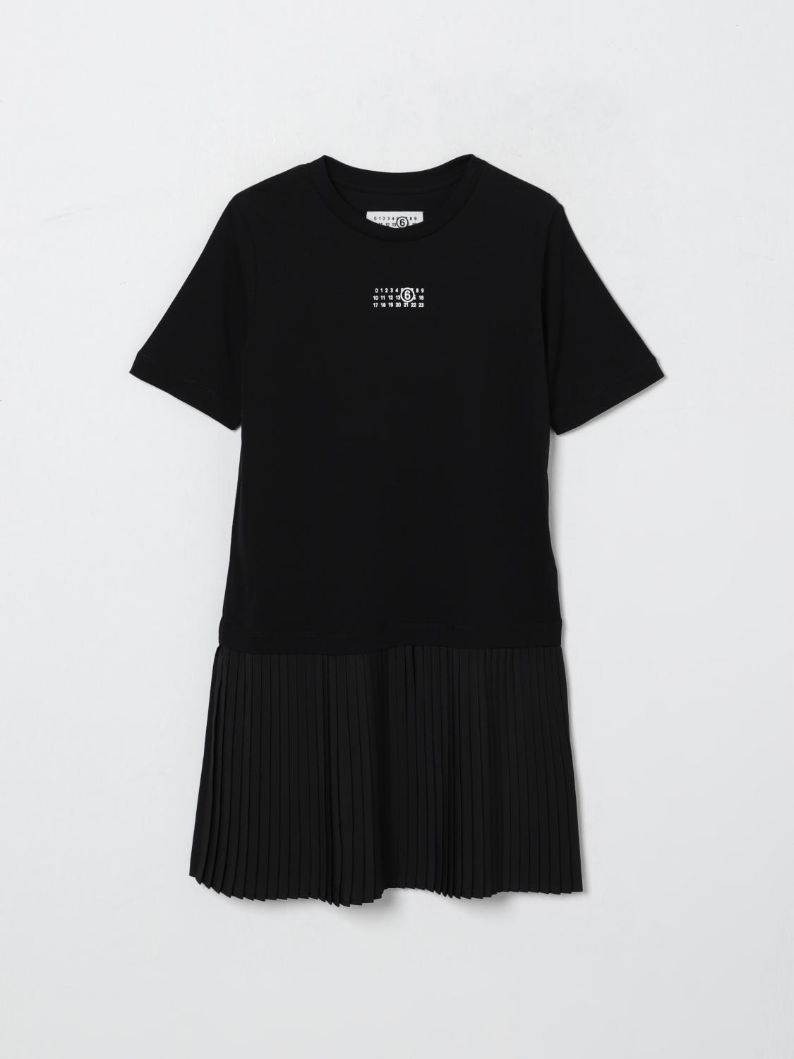 Mm6 Maison Margiela Mädchen Schwarz Dress Kids Color