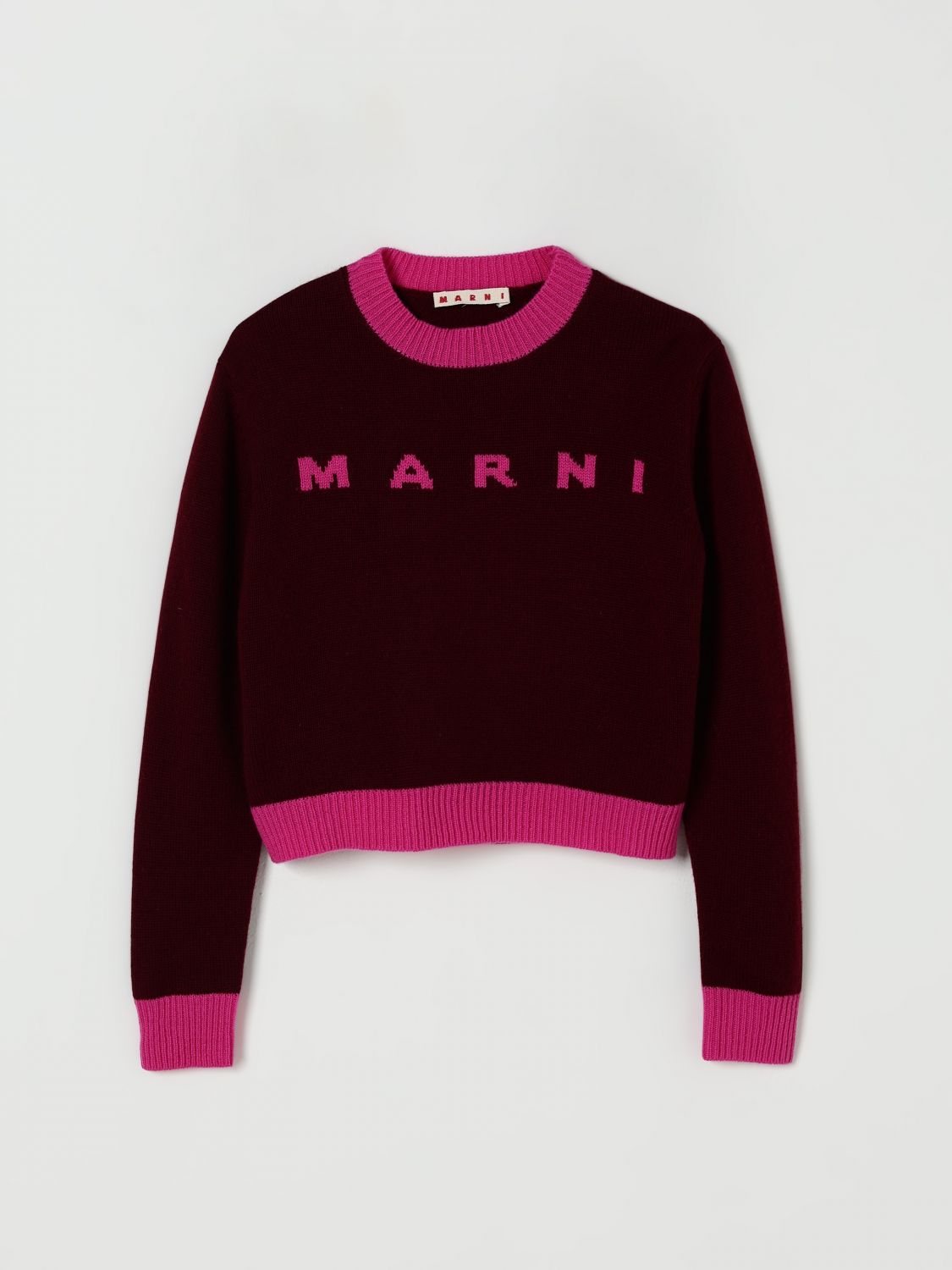 MARNI children's sweater color burgundy red