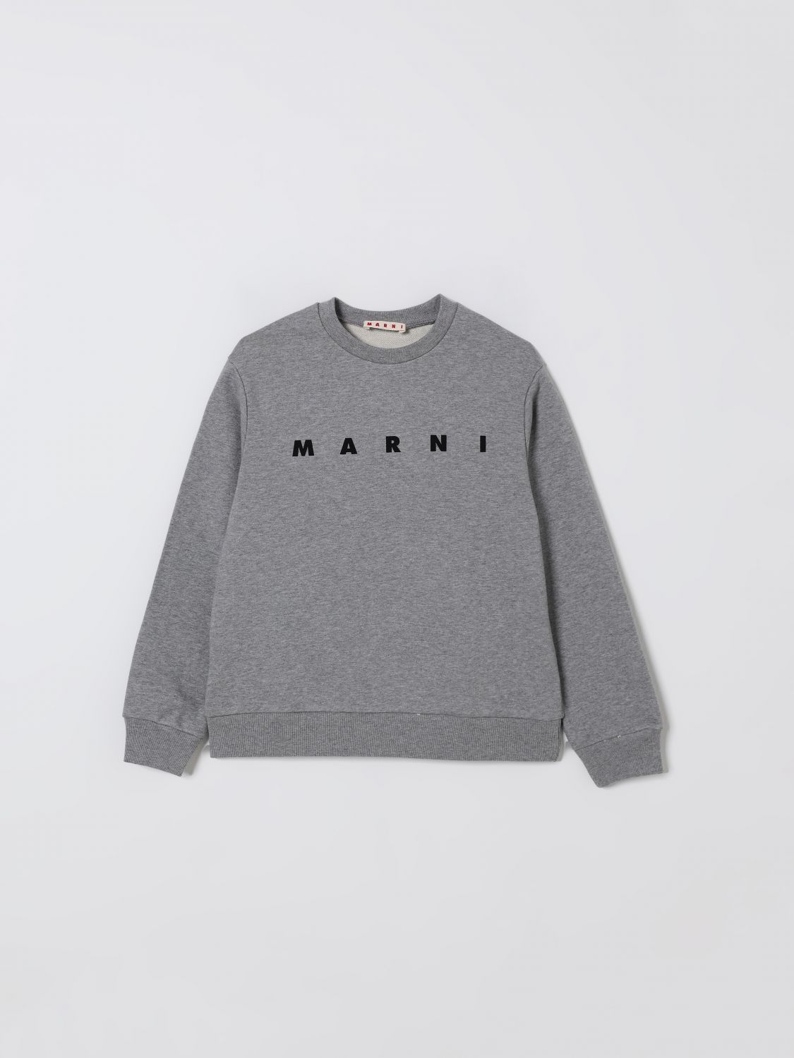 Marni Cotton Sweatshirt In Gray