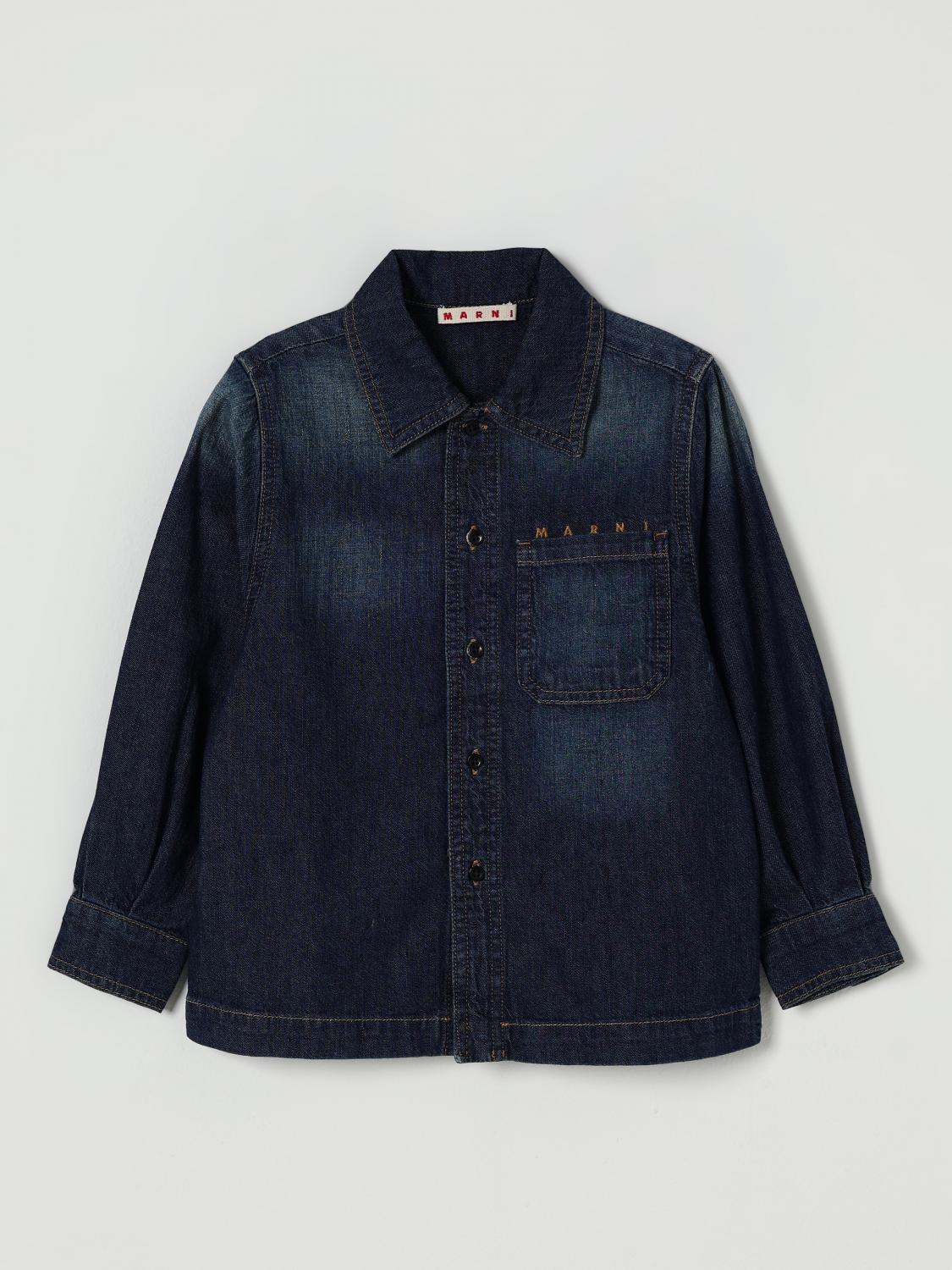 MARNI Shirt Kids color Denim　MARNI シャツ キッズカラー デニム MARNI